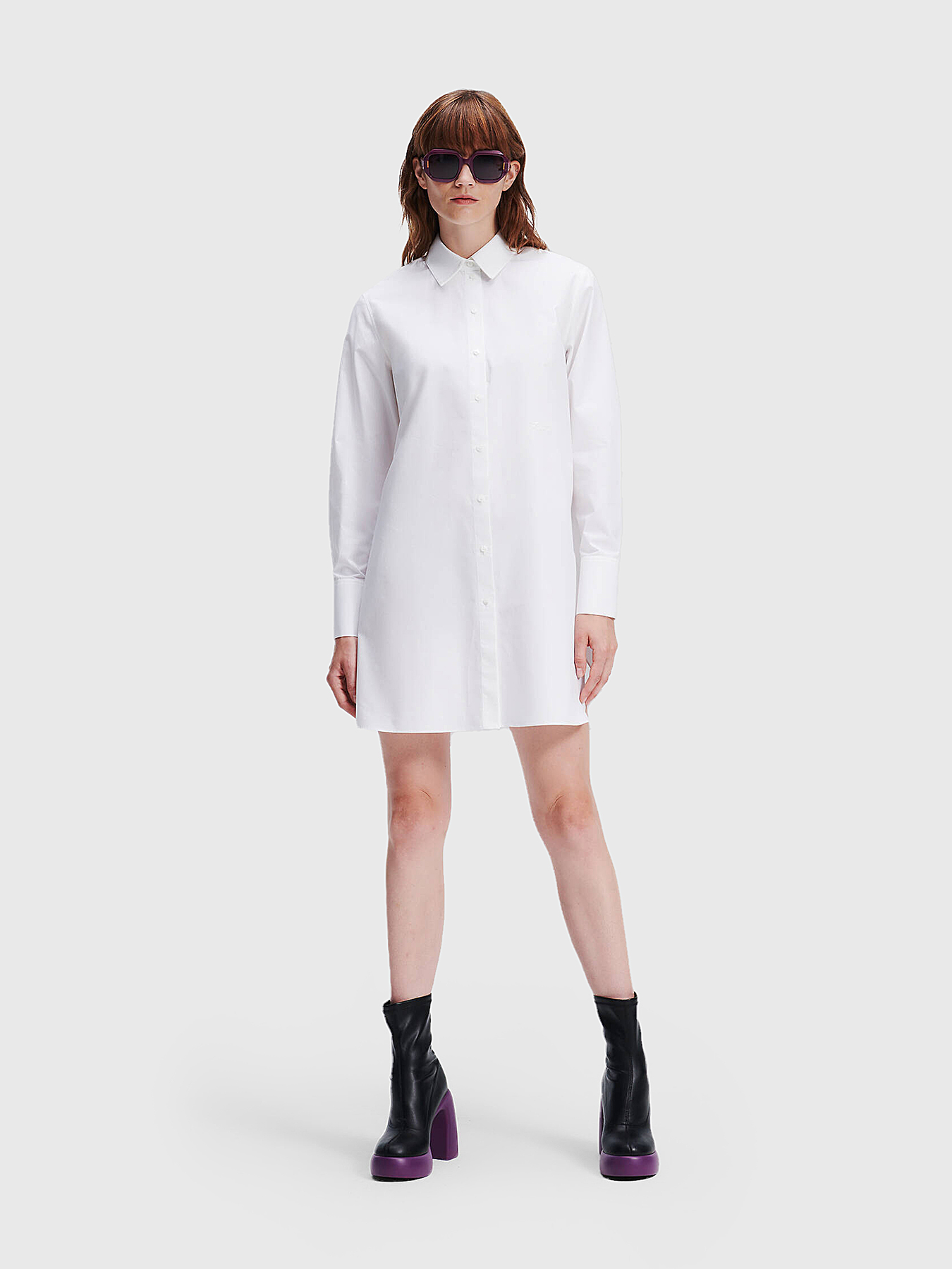 Long shirt with rhinestones brand Karl Lagerfeld