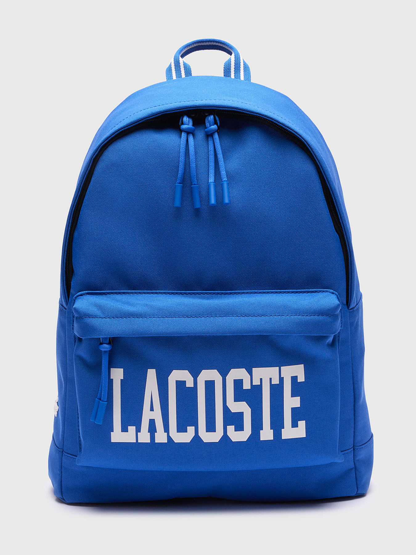 Blue backpack with contrasting logo brand LACOSTE 