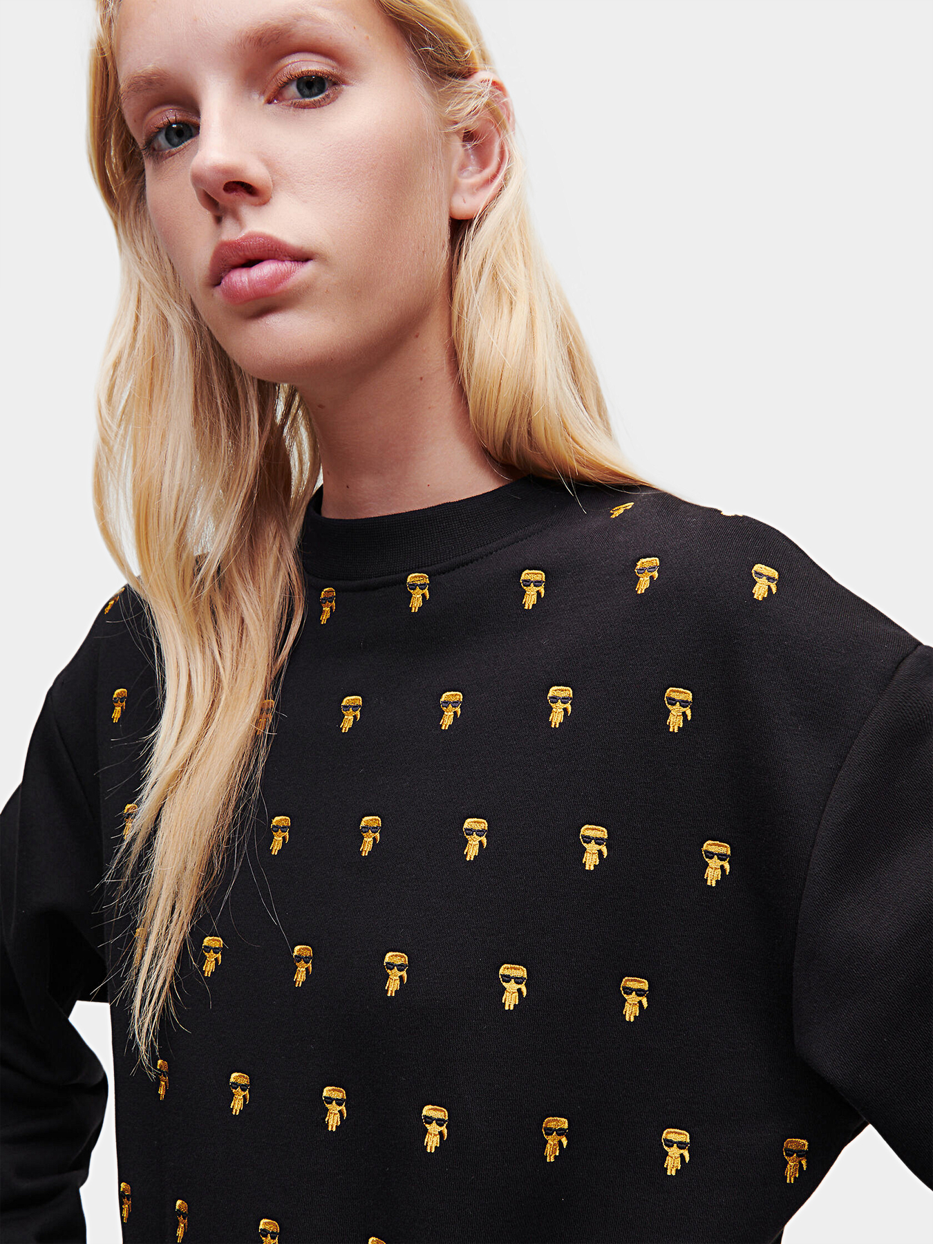 AOP IKONIK sweatshirt with logo embroidery brand Karl Lagerfeld —  Globalbrandsstore.com/en