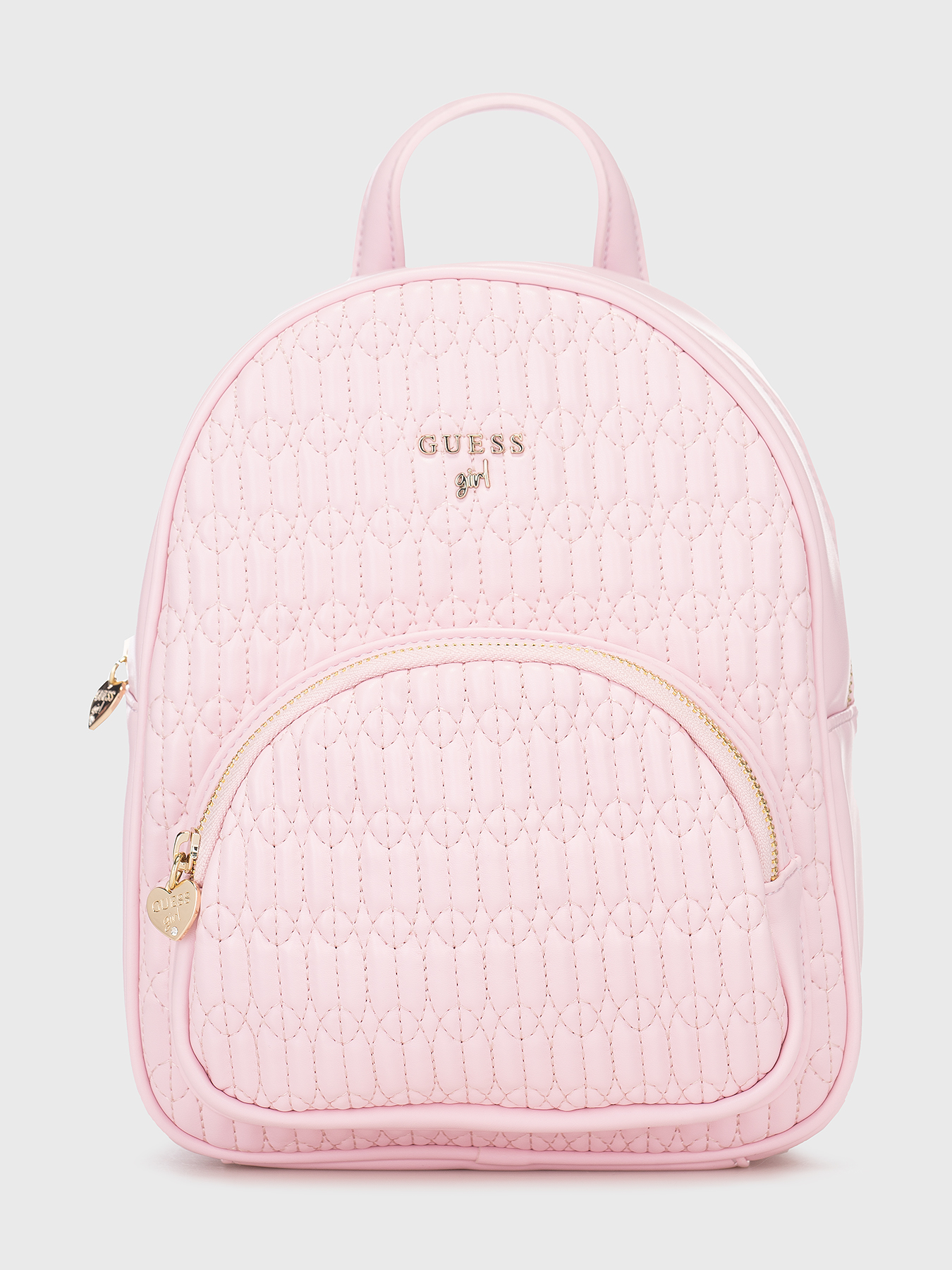 Guess Gray Logo Backpack with Pink Floral Accents GUESS HANDBAG main image 3