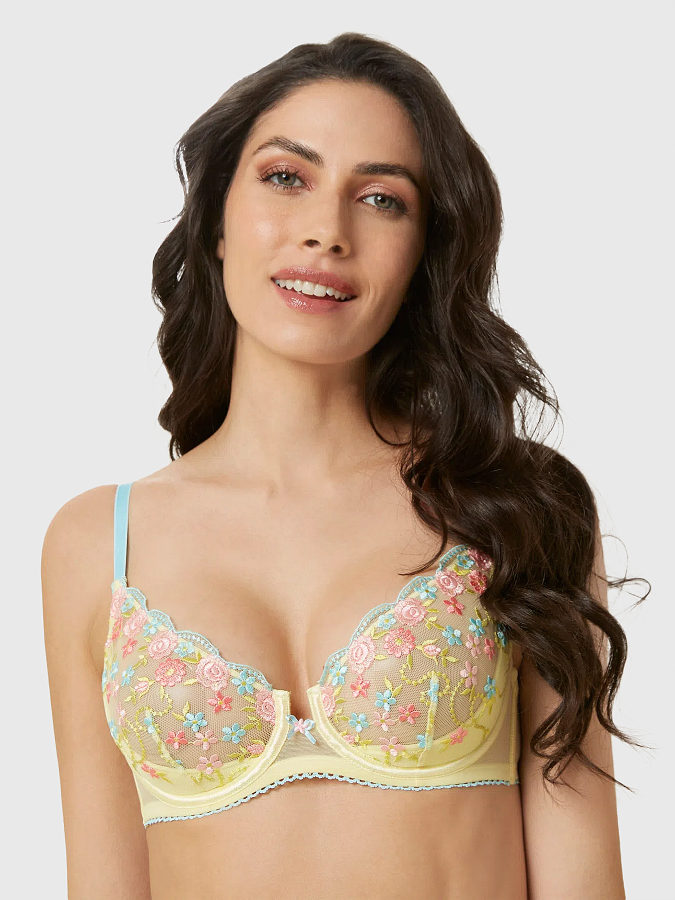 FLORET bra with floral accents brand YAMAMAY — /en