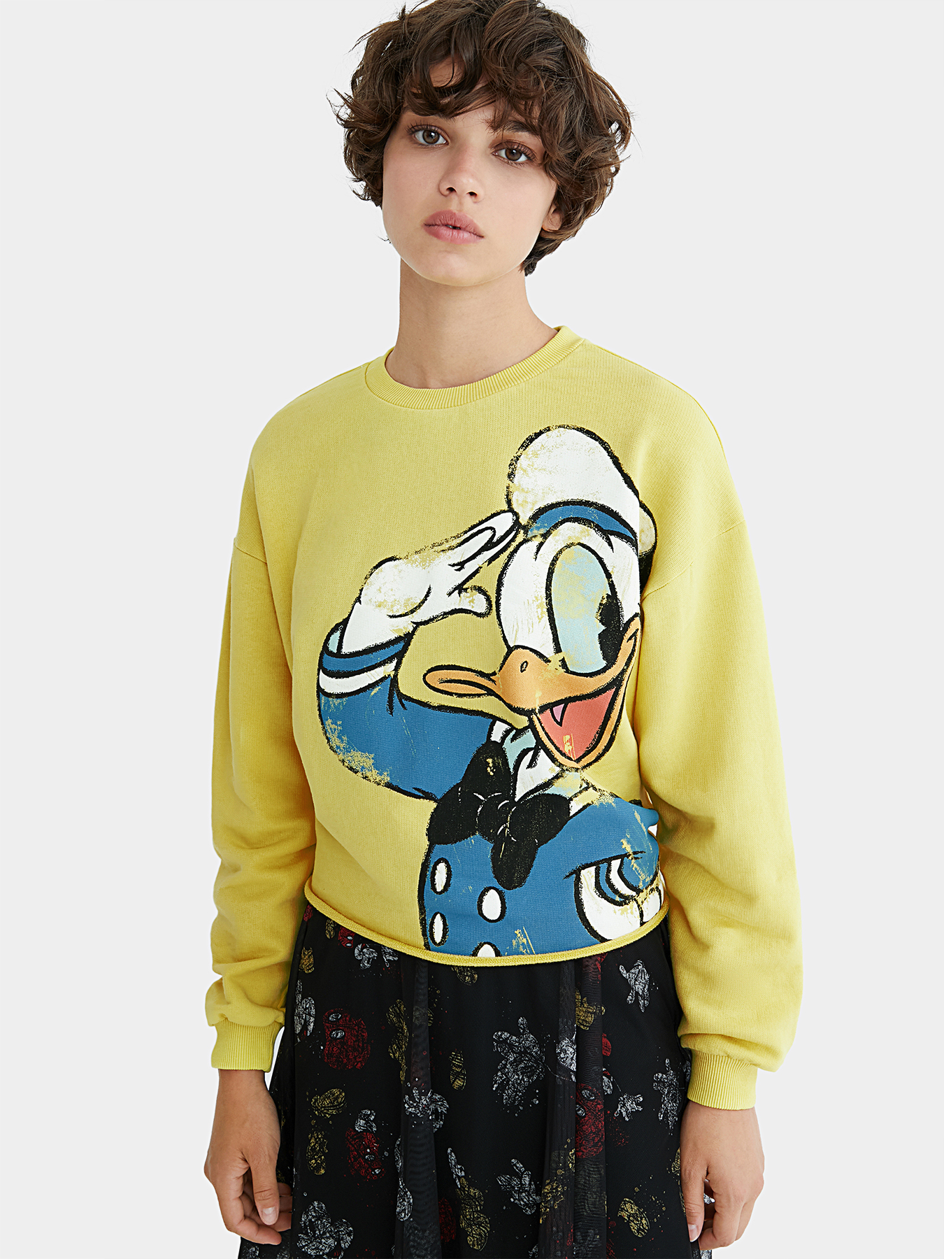DONALD Sweatshirt with Donald Duck print brand DESIGUAL