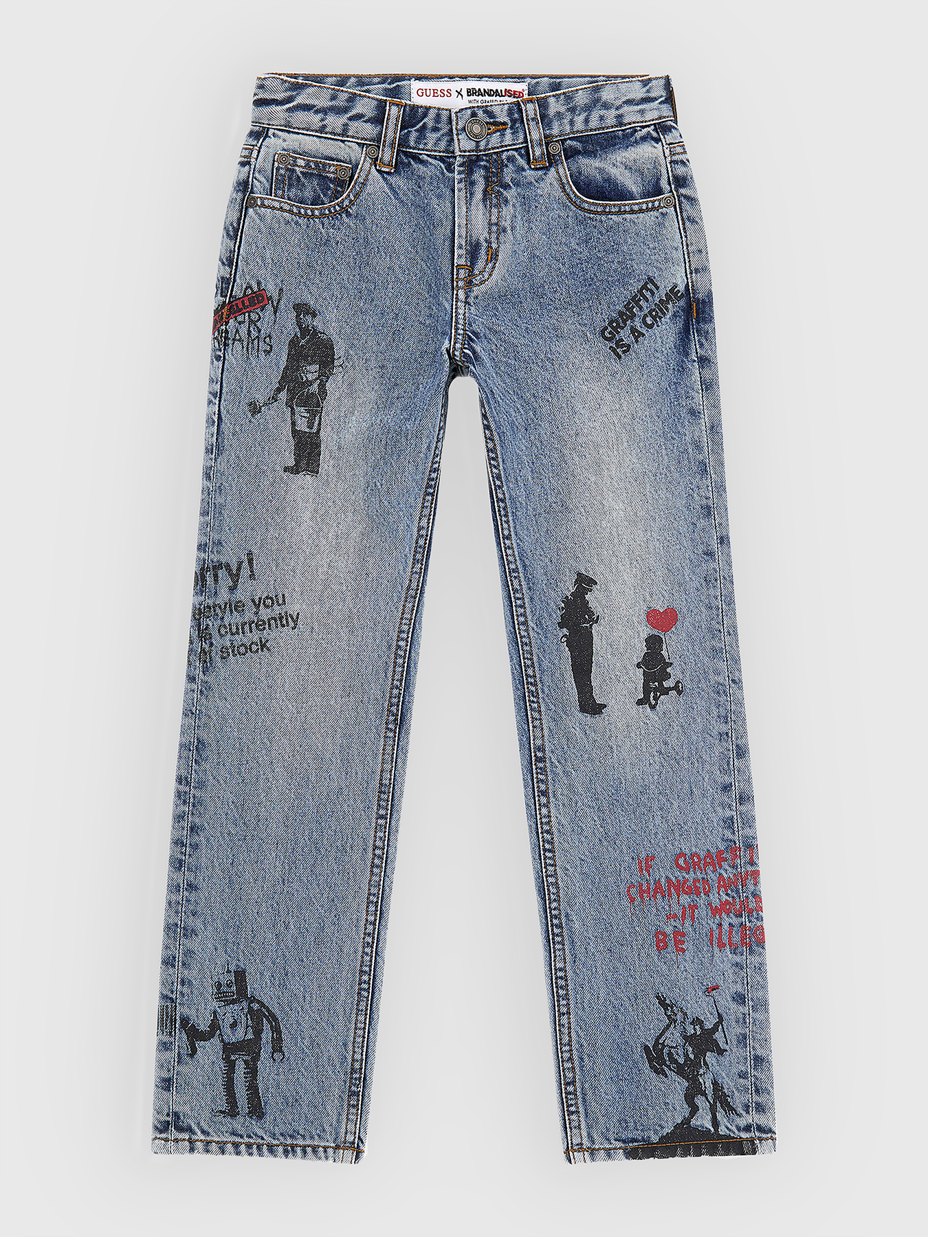 CARPENTER jeans with print brand GUESS — Globalbrandsstore.com/en
