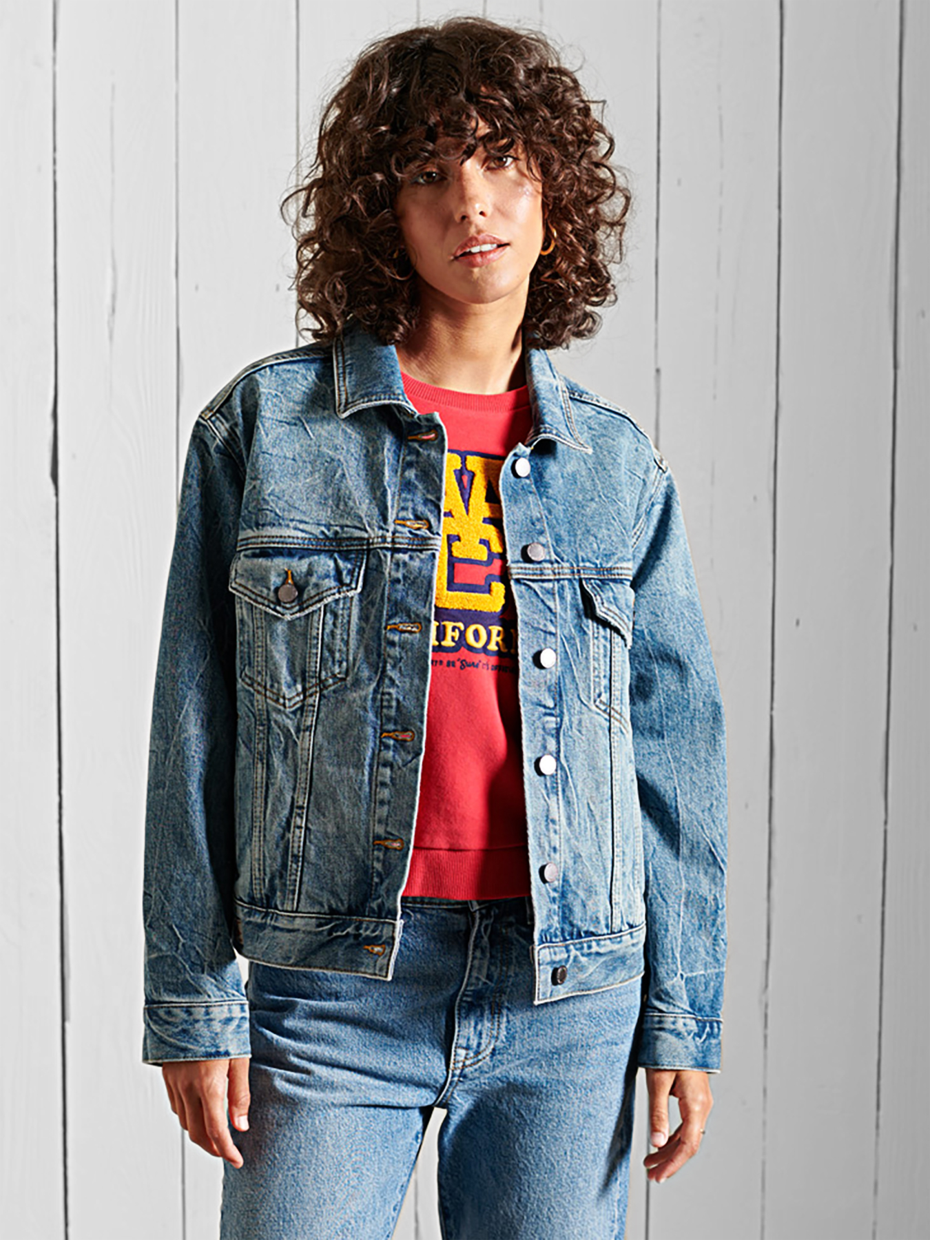 Denim jacket brand SUPERDRY 