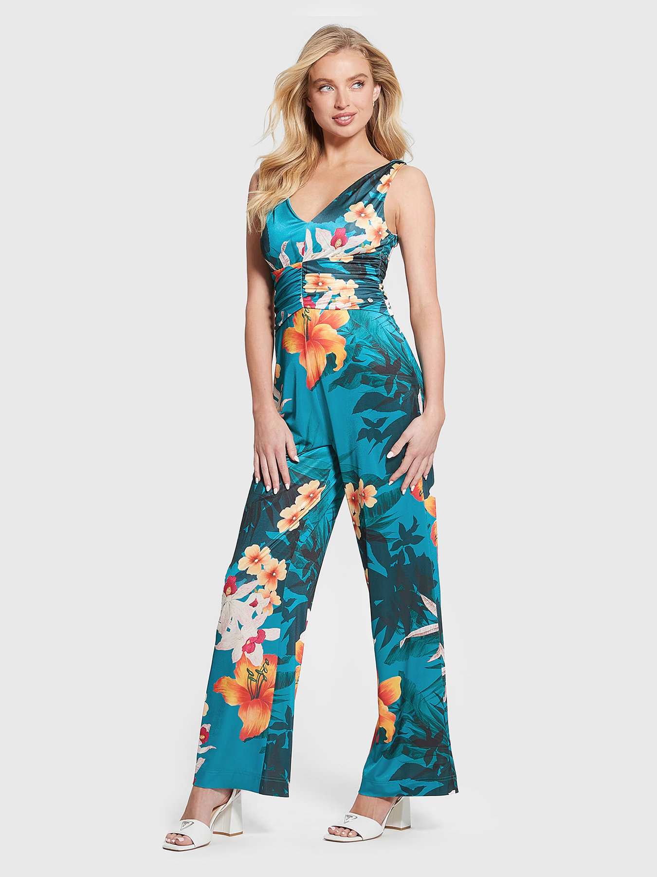 EMILY jumpsuit with floral print brand GUESS