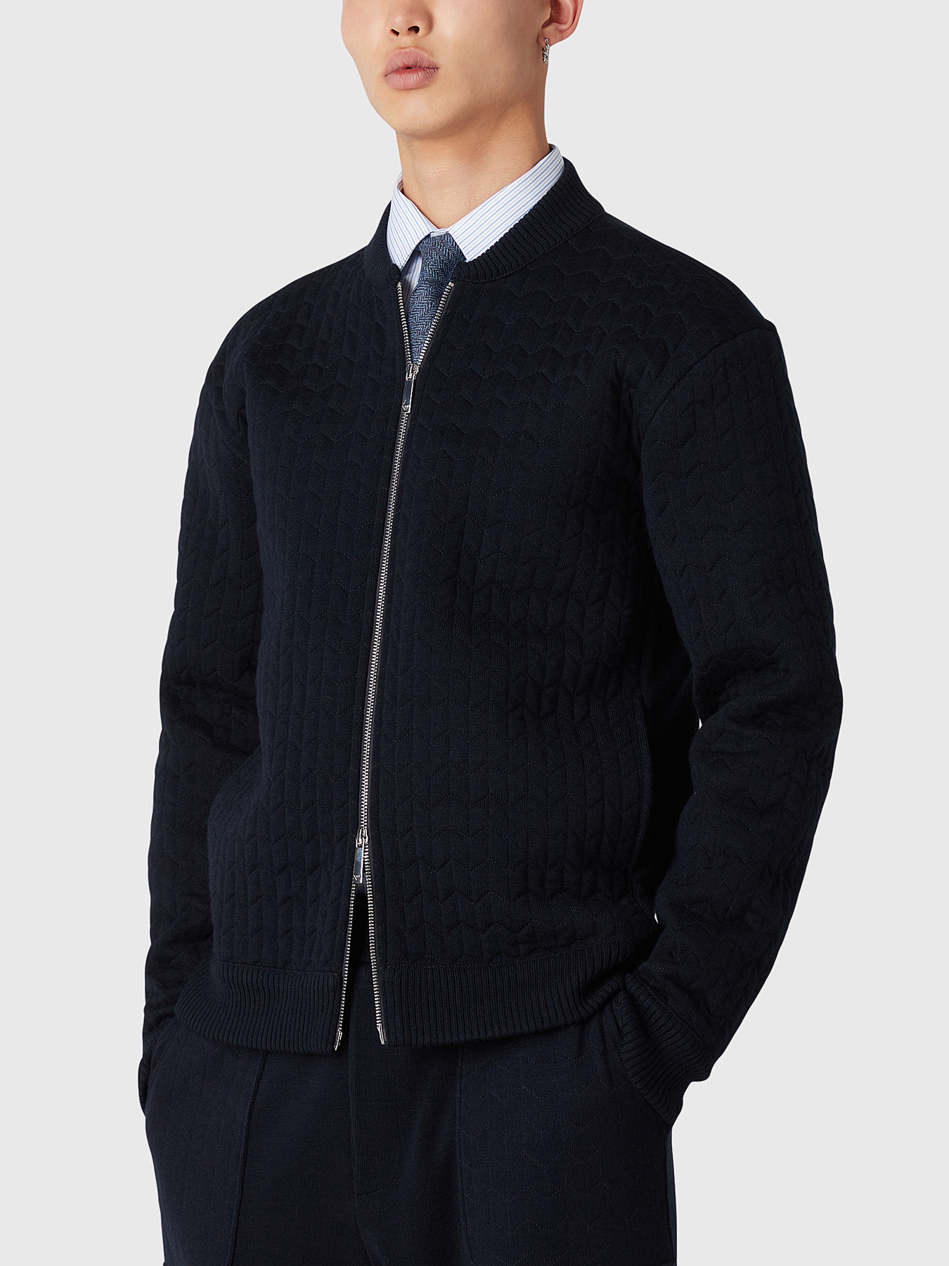 Jacket with double zip brand EMPORIO ARMANI