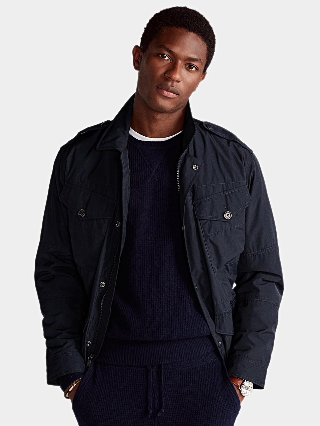 Jacket in blue color brand POLO RALPH LAUREN — Globalbrandsstore