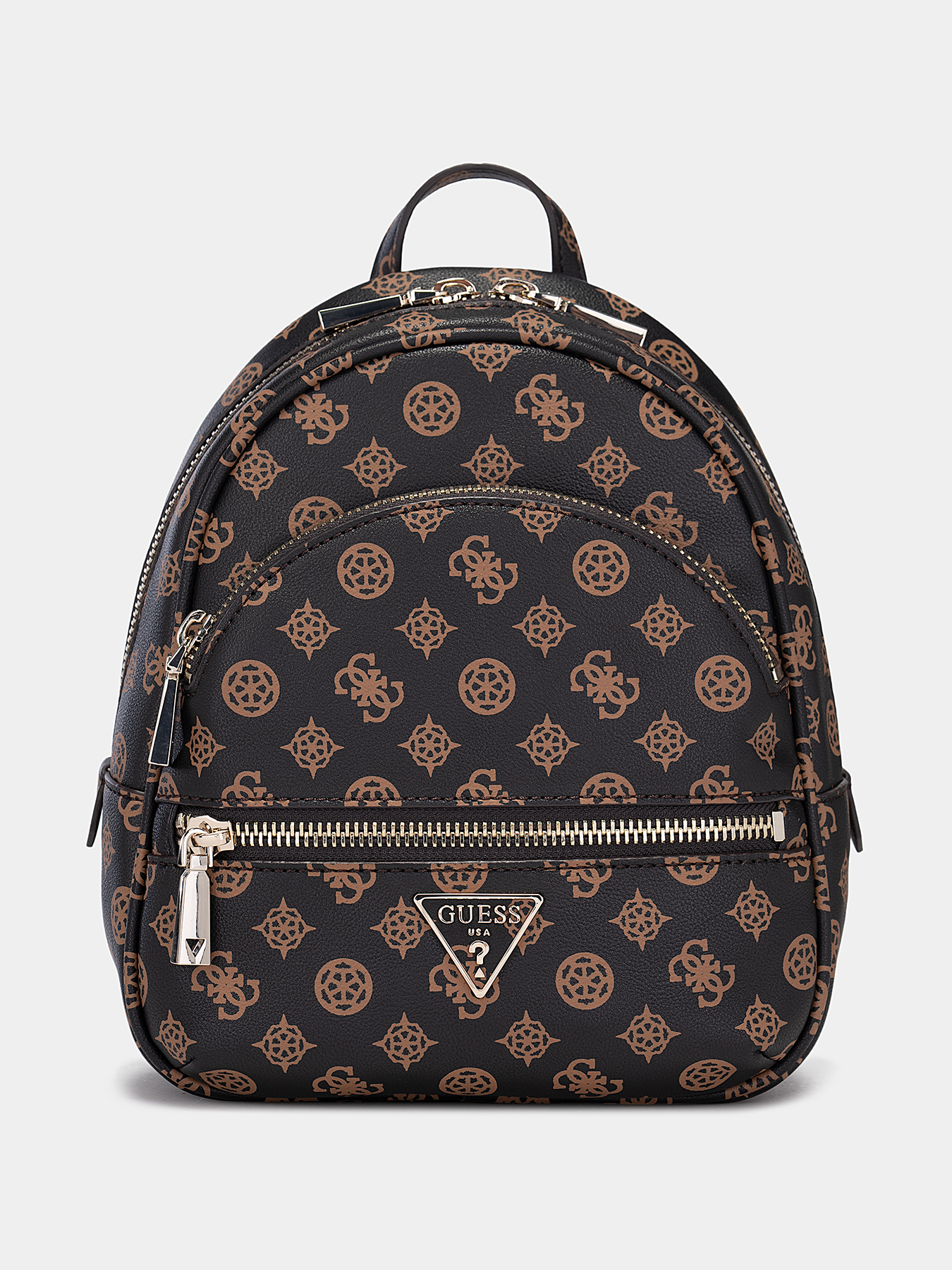 Guess Women\'s Manhattan Backpack Bag 4g‎ logo bag *missing zipper pull MANHATTAN backpack with 4G logo print brand GUESS  main image 2