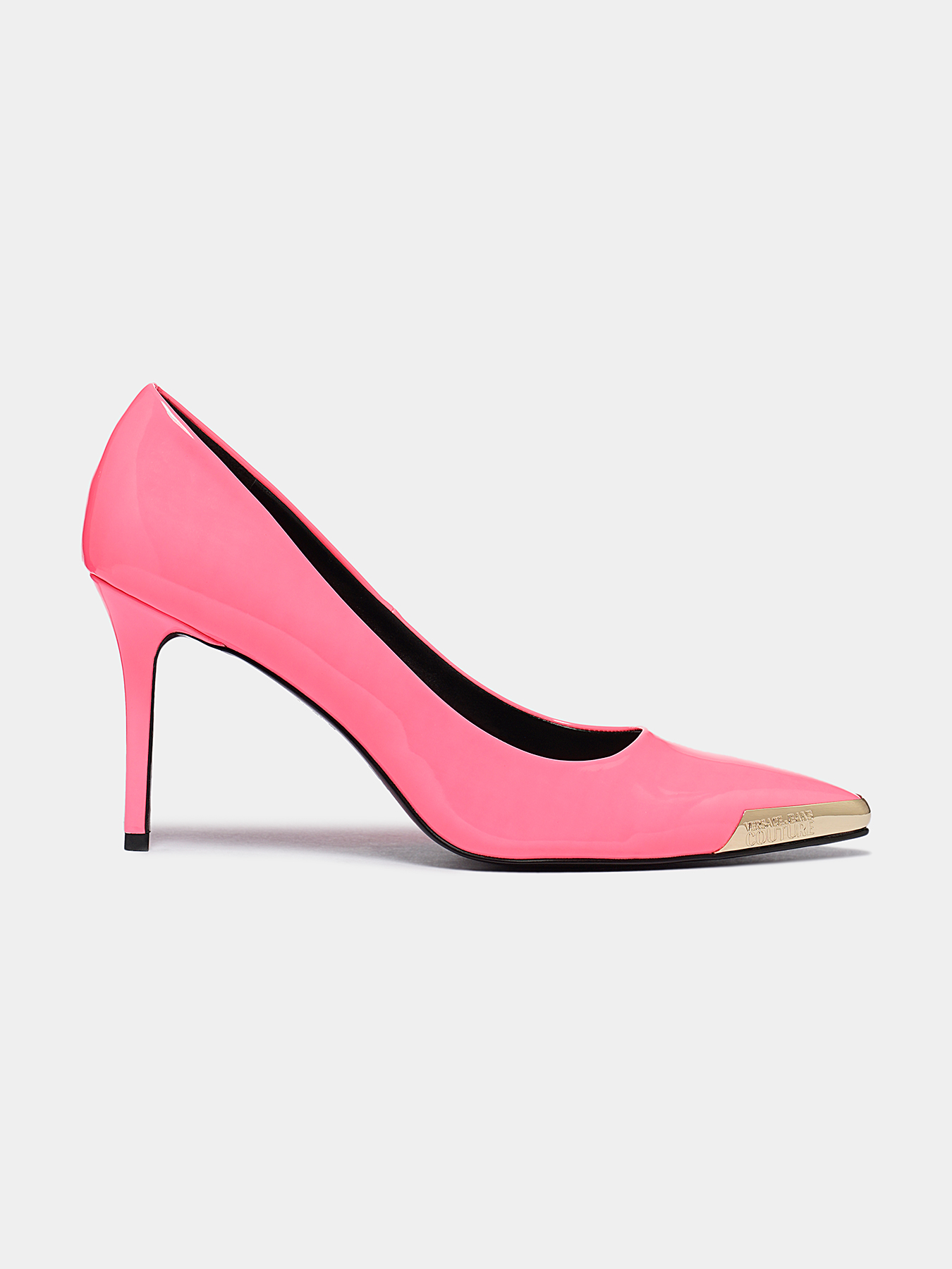 Pink stilleto high heels brand VERSACE JEANS COUTURE ...