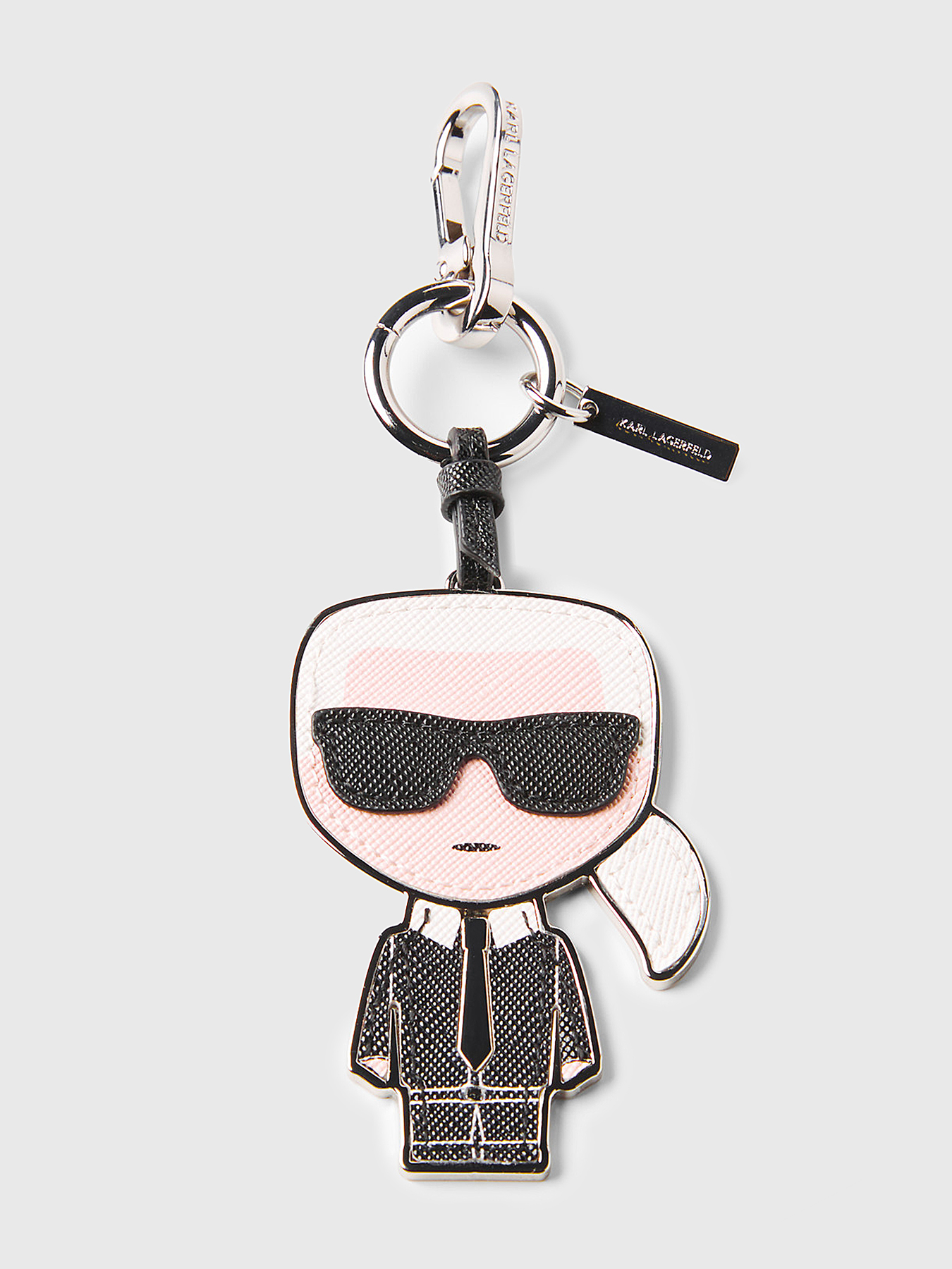 キーホルダー・キーリング KARL LAGERFELD K/IKONIK OUTLINE KEYCHAIN K/IKONIK Keychain with logo charm brand Karl Lagerfeld