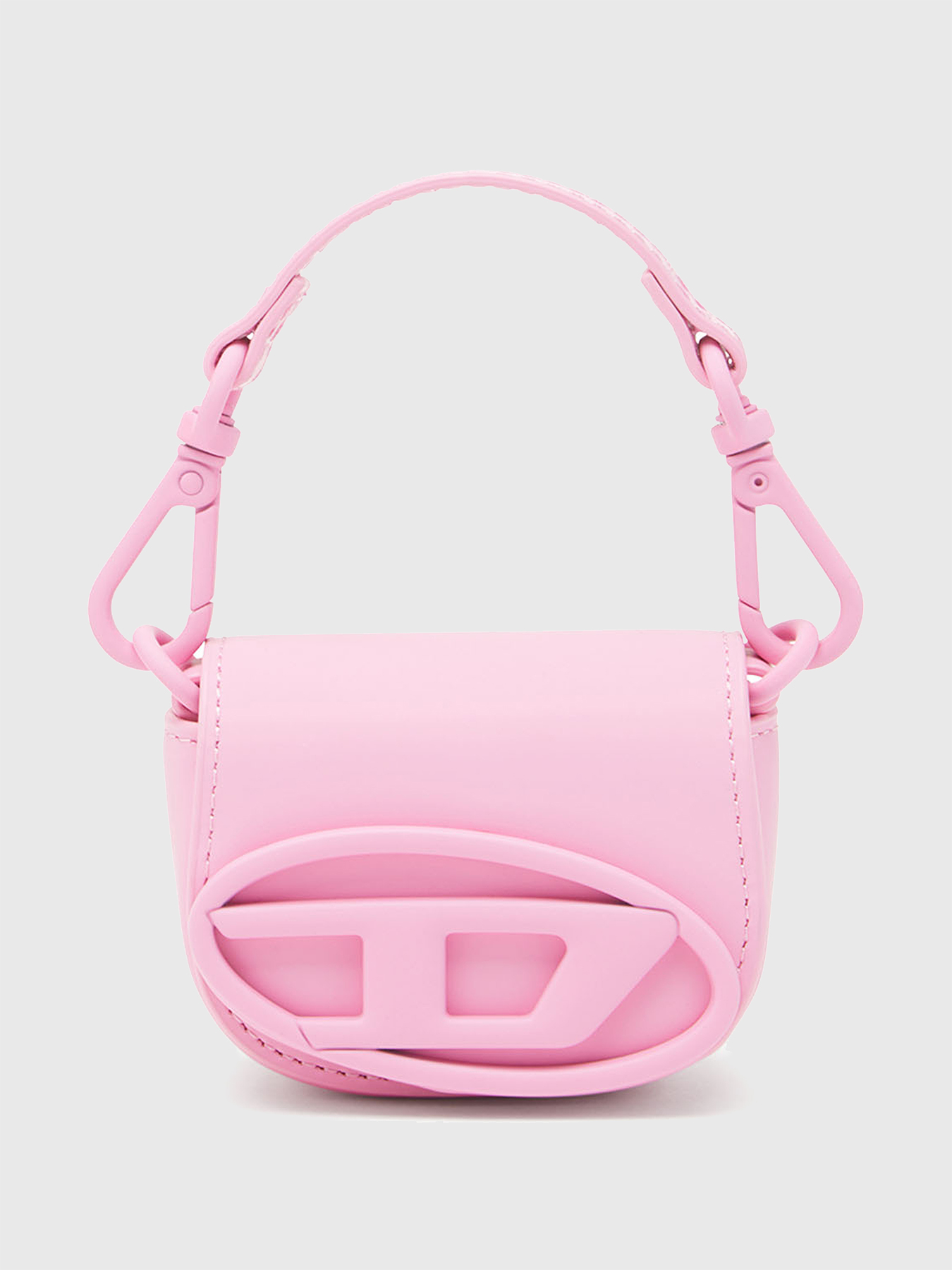 1DR XXS micro bag charm in matte leather brand DIESEL