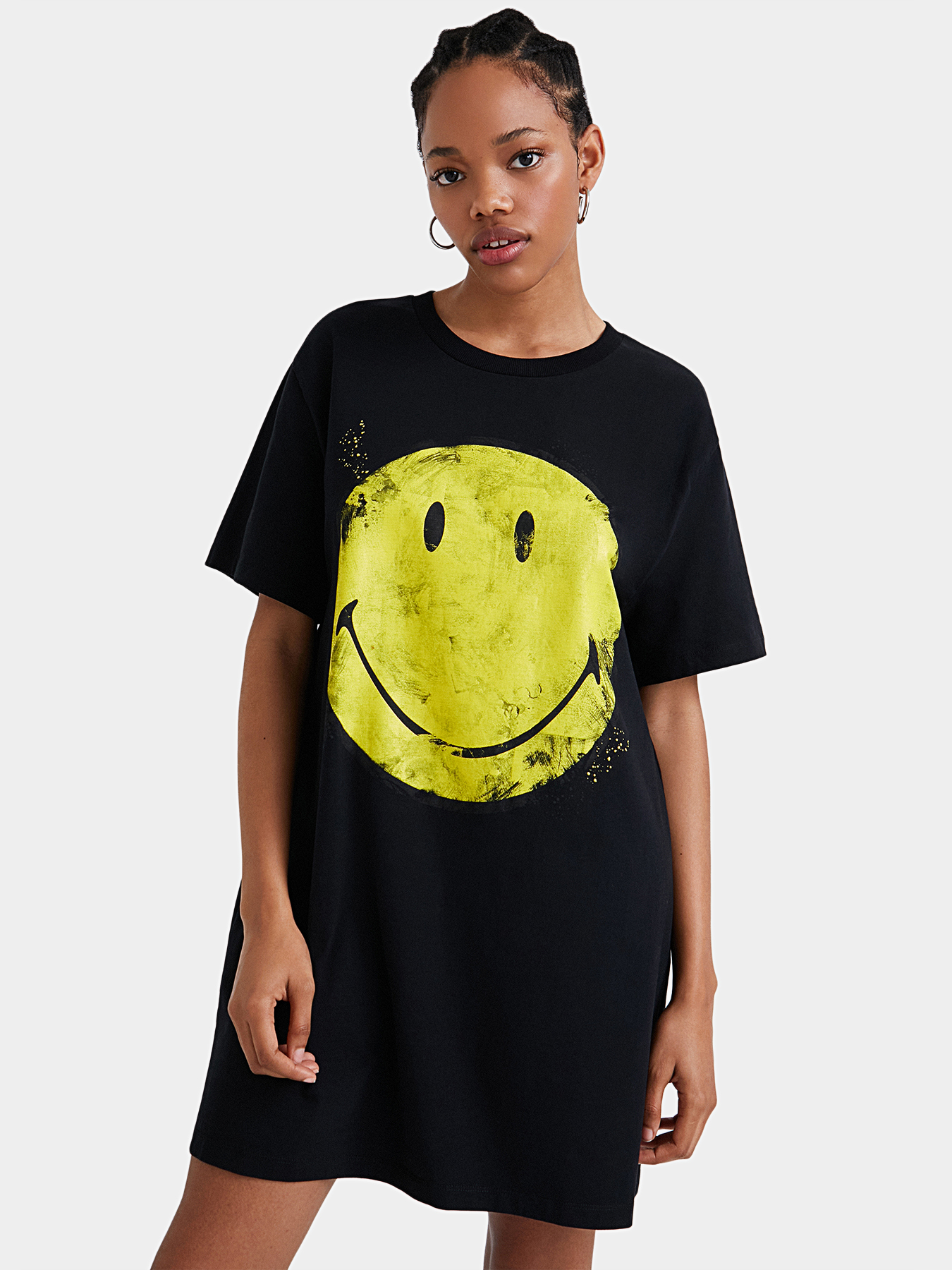 Smiley dress in black color brand DESIGUAL