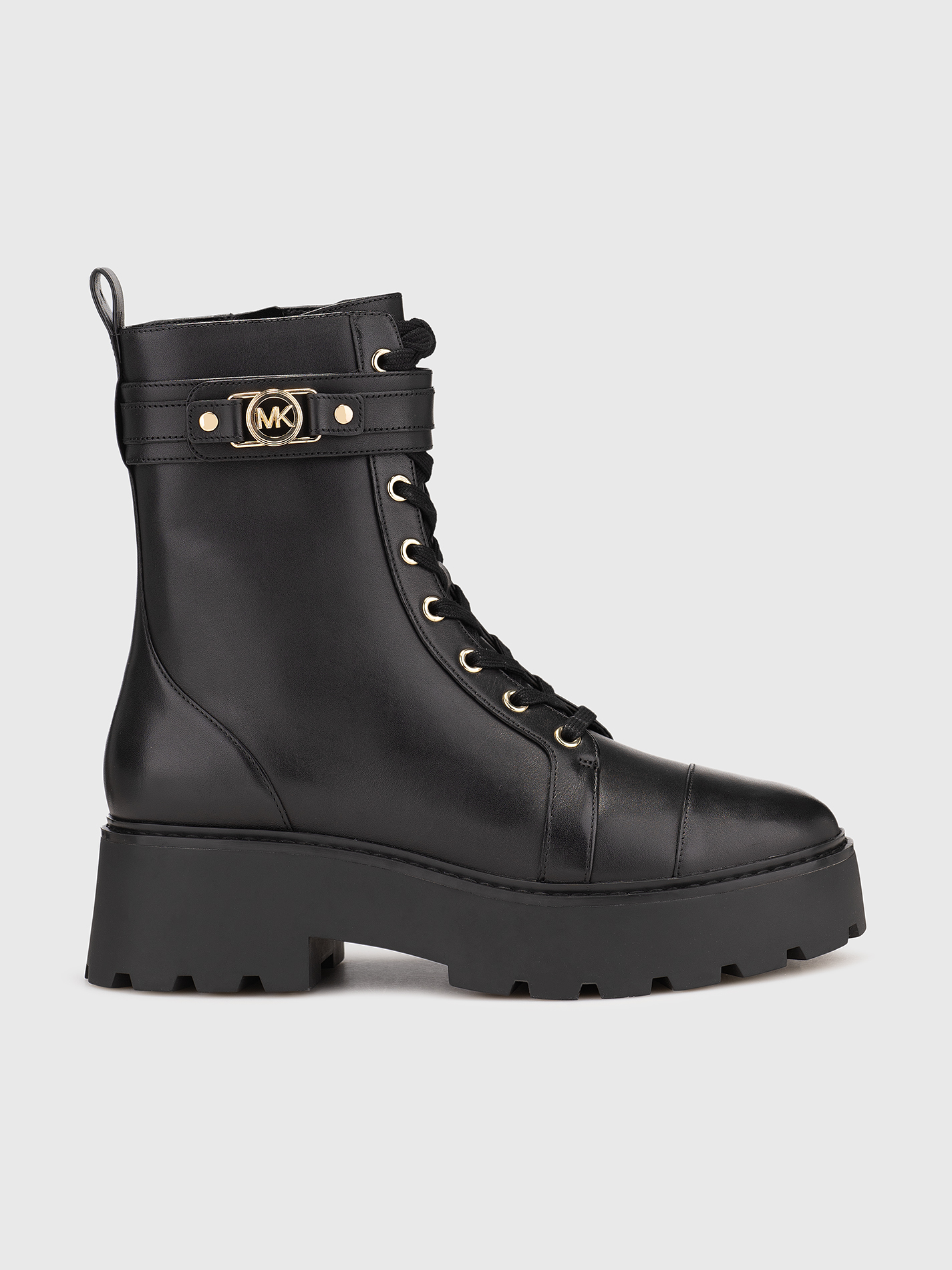 MICHAEL KORS◇ブーツ/US7.5/BLK/レザー/40T4BKFE6L Michael Kors 