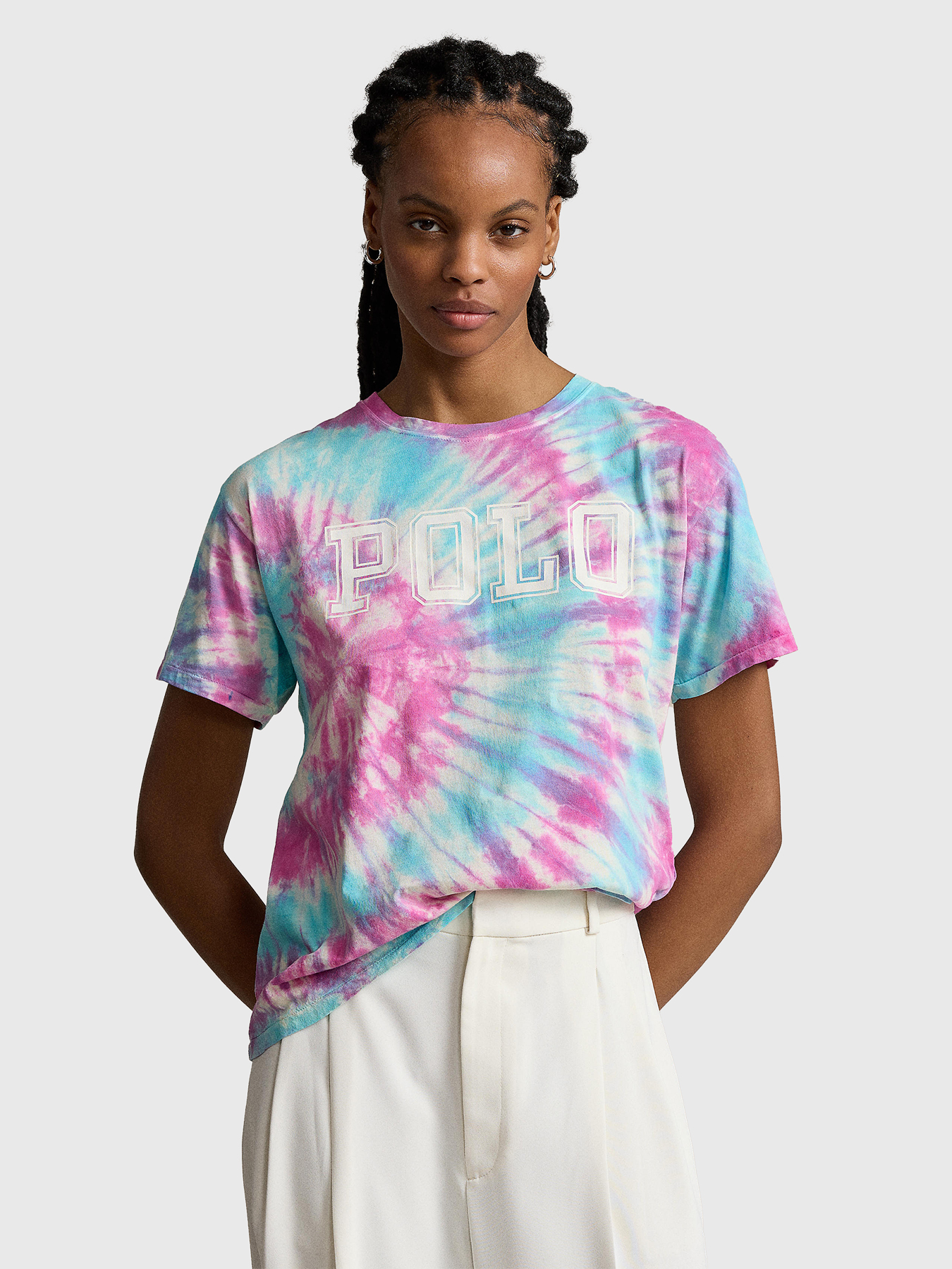 tie dye polo t shirt