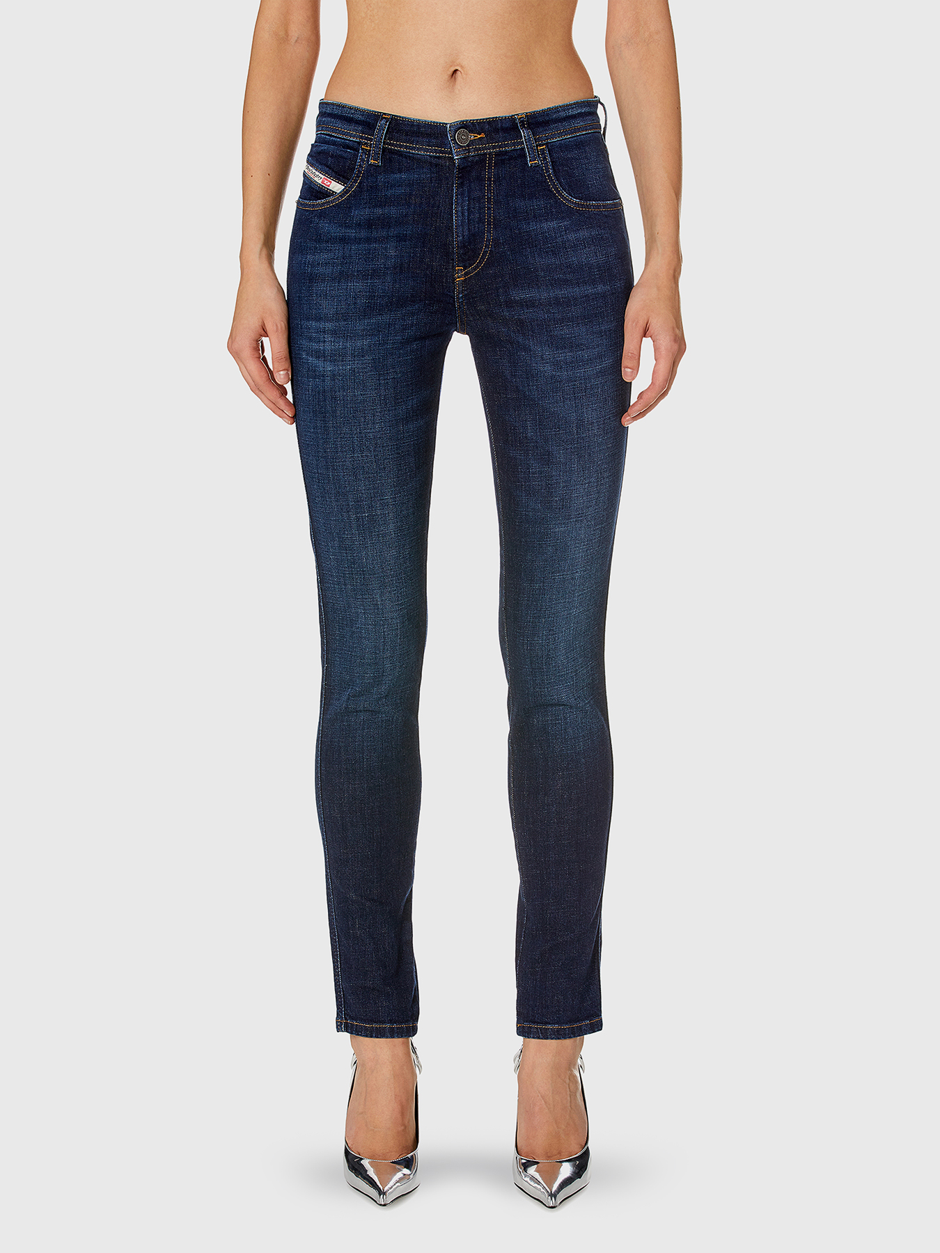 ★DIESEL★ 2015 Babhilla Denim Pants Blue A0360409C0101 1979 SLEENKER Man: Skinny Jeans | Dark Blue | Diesel