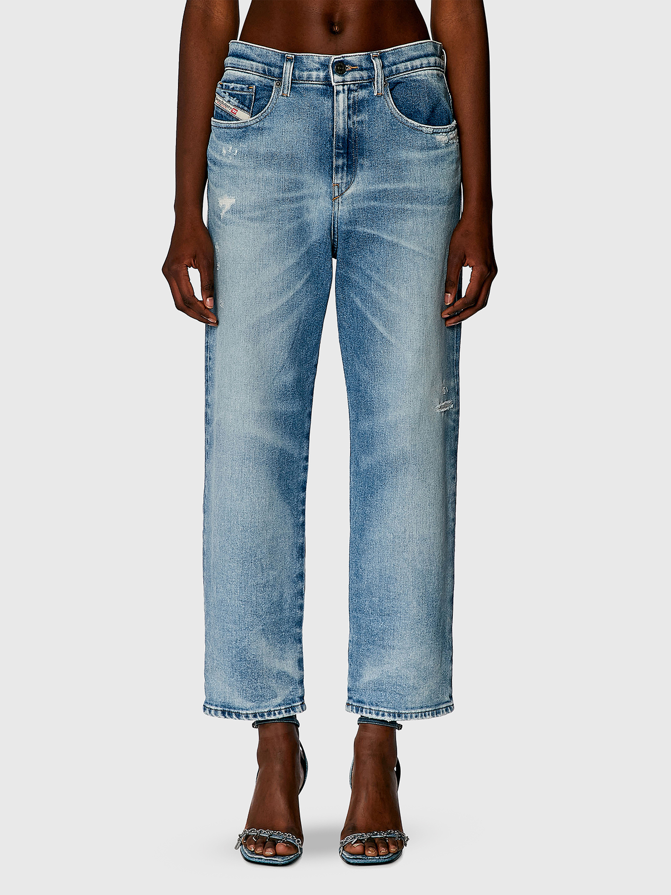 パンツ DIESEL Women Straight Pants A1382009L27 01 BLUE Women's Bootcut Jeans | Light Blue | Diesel D-Hush