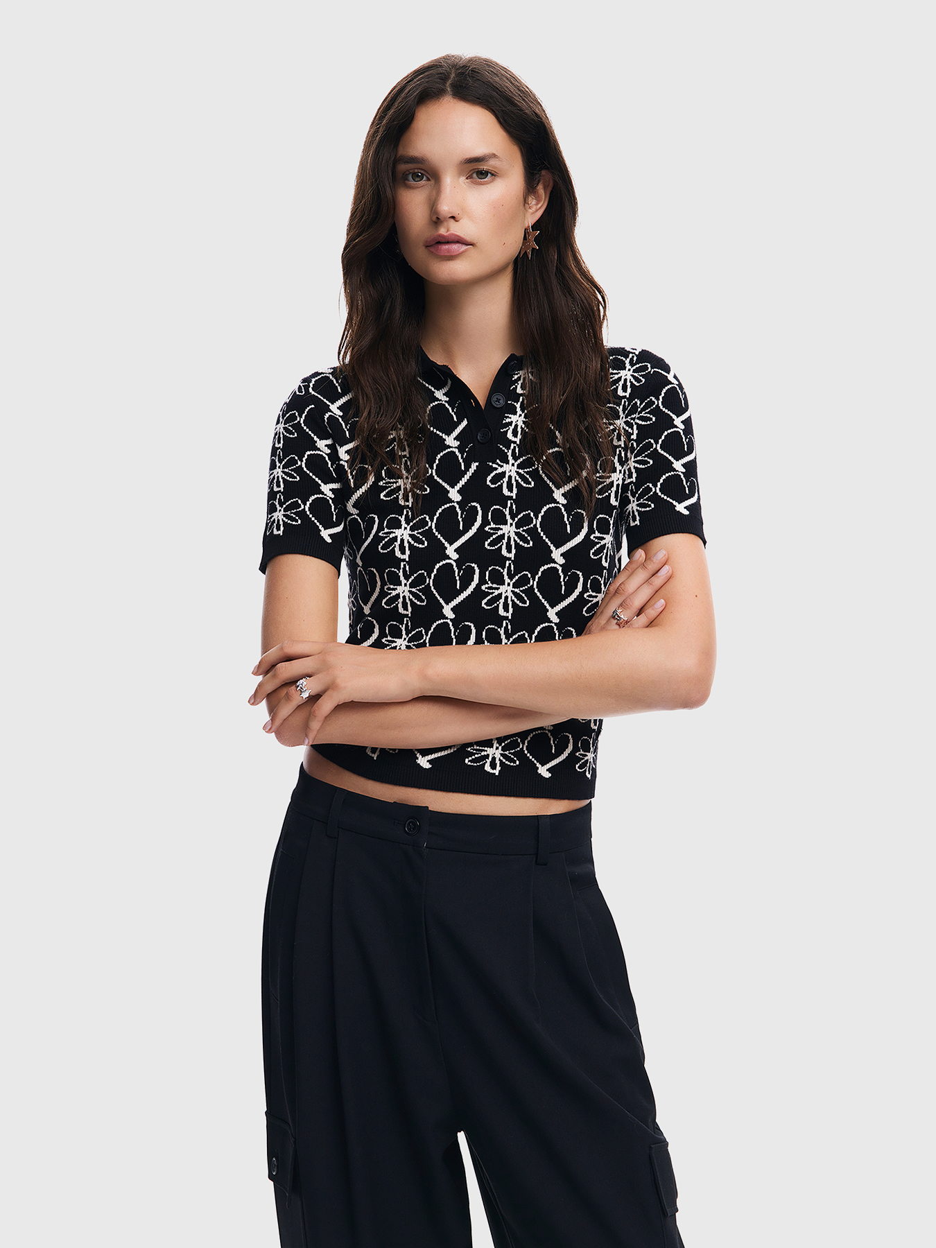 M. CHRISTIAN LACROIX short sleeve sweater brand DESIGUAL