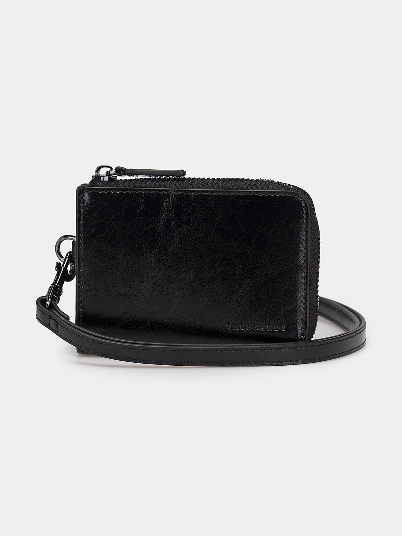 Zip wallet with logo detail brand TRUSSARDI