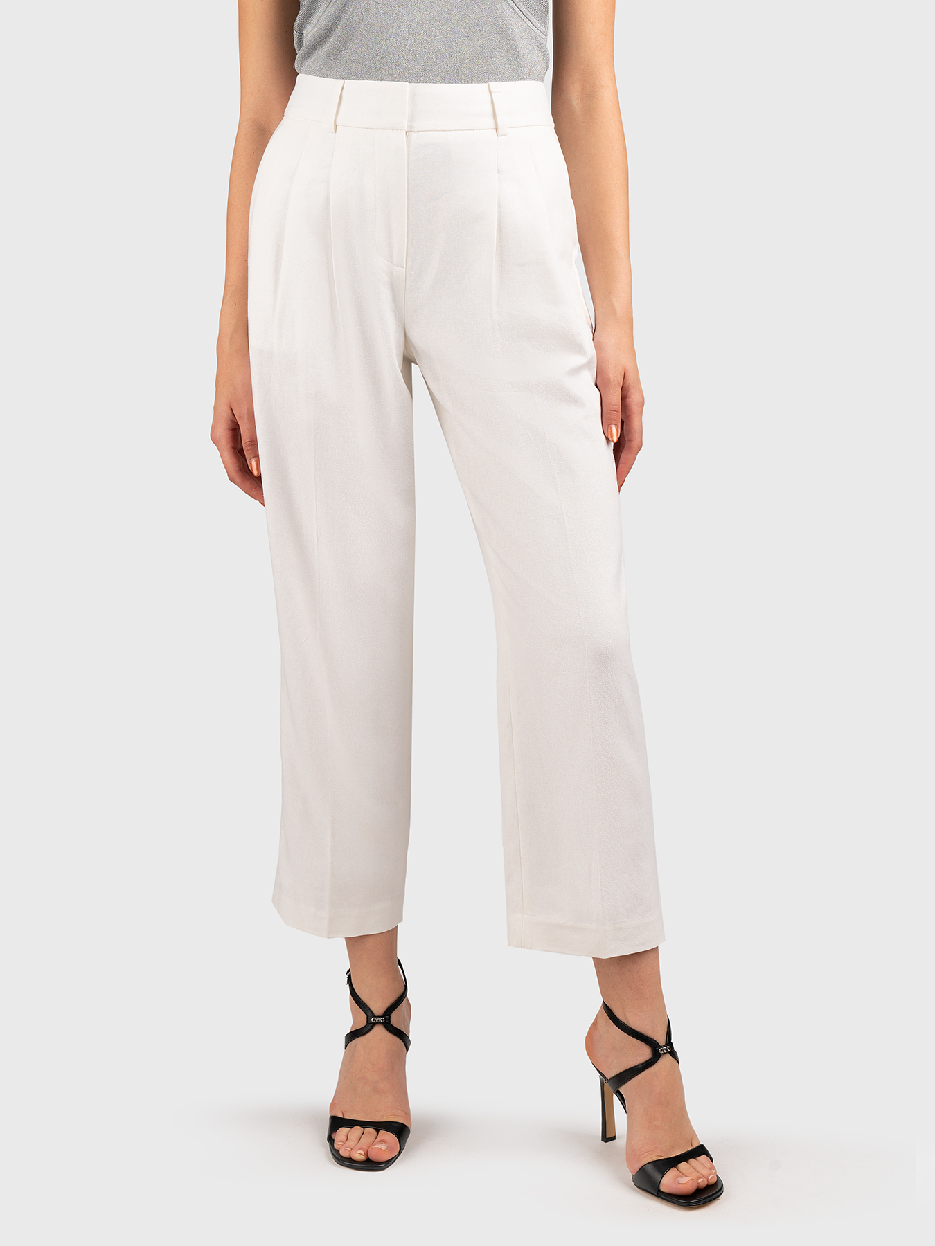 パンツ MICHAEL KORS Women Straight Pants MS330GQ4MY 100 White MKMS430NC9BA-WHISS24(1).jpg