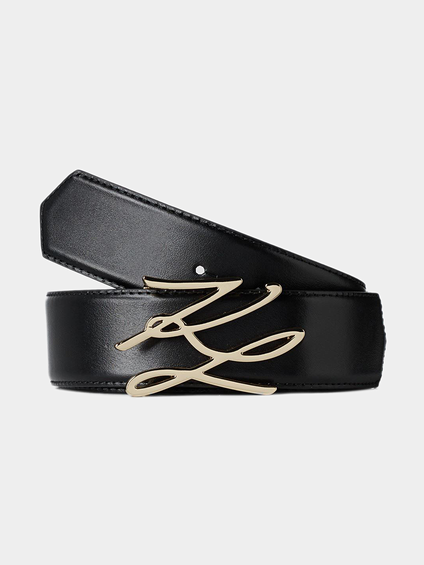 [WOOALONG]ACC★Mellow Logo leather belt Brown ERL Metal Logo Leather Belt | SVD