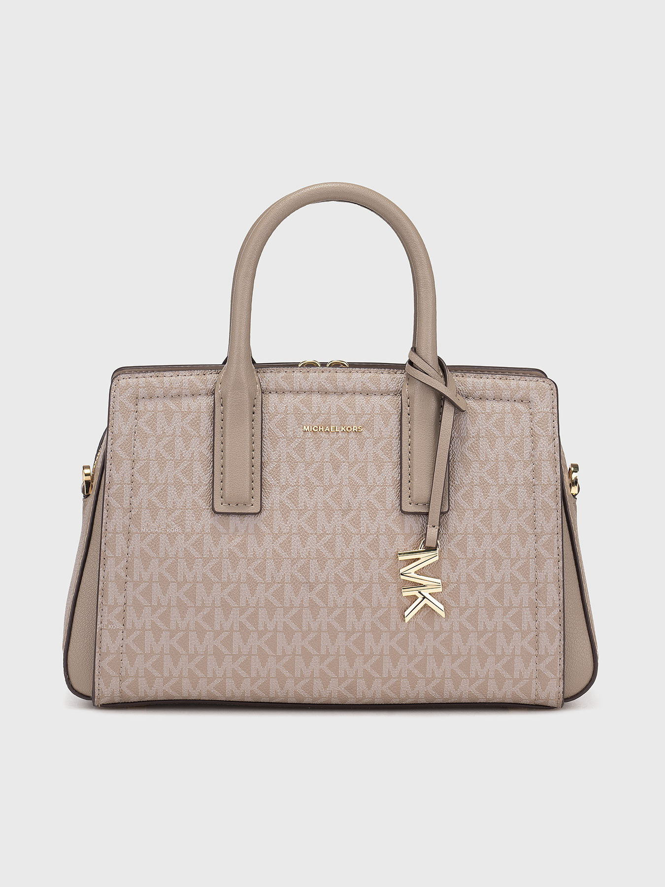 ハンドバッグ Michael Kors Woman Handbag Sand 30S5G9IS1L 230 Michael Kors Laila Handbag grained cow leather light brown