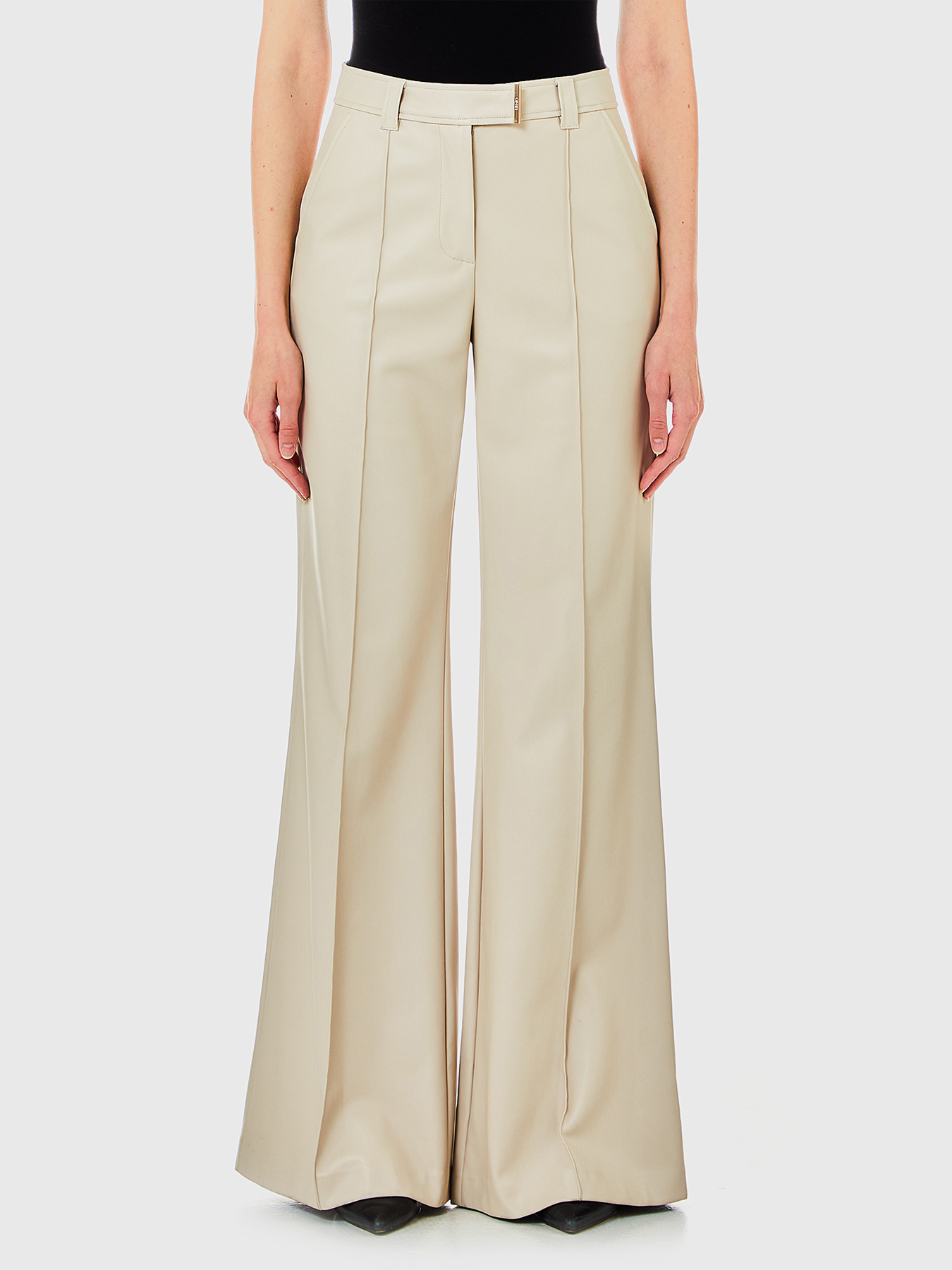 Beige trousers with wide legs brand LIU JO