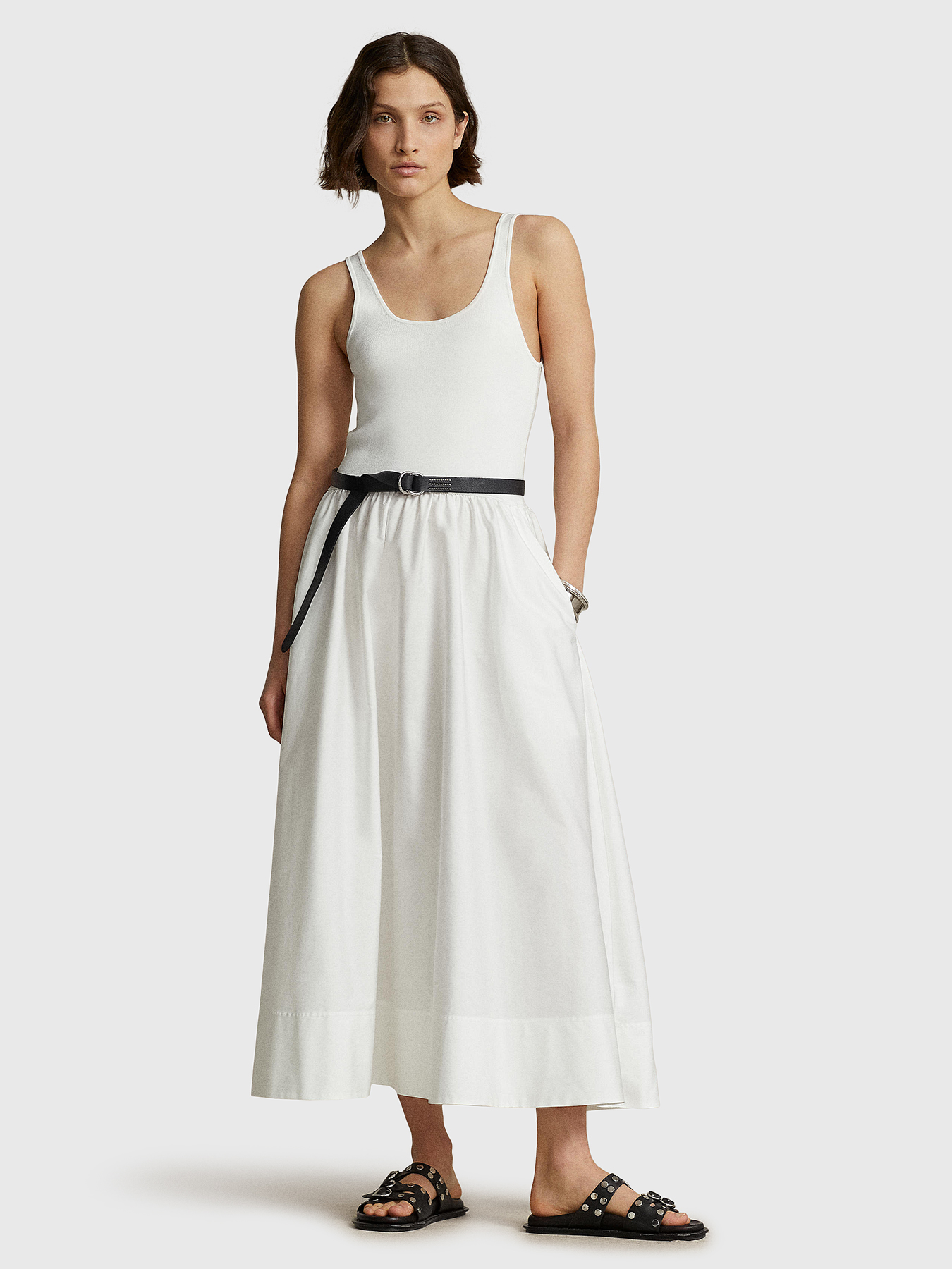 ZAHA sleeveless midi dress brand POLO RALPH LAUREN