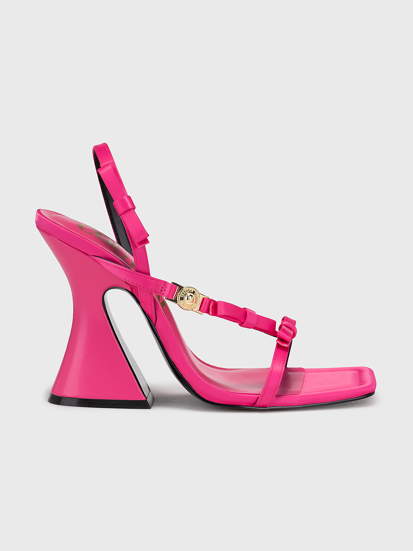 FONDO KIRSTEN DIS. 90 black sandals brand VERSACE JEANS