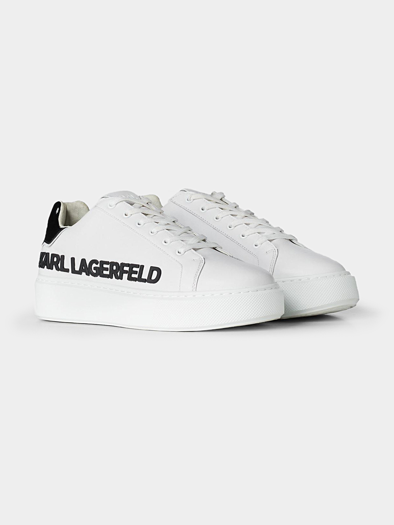 Sneakers with embossed side logo brand Karl Lagerfeld 