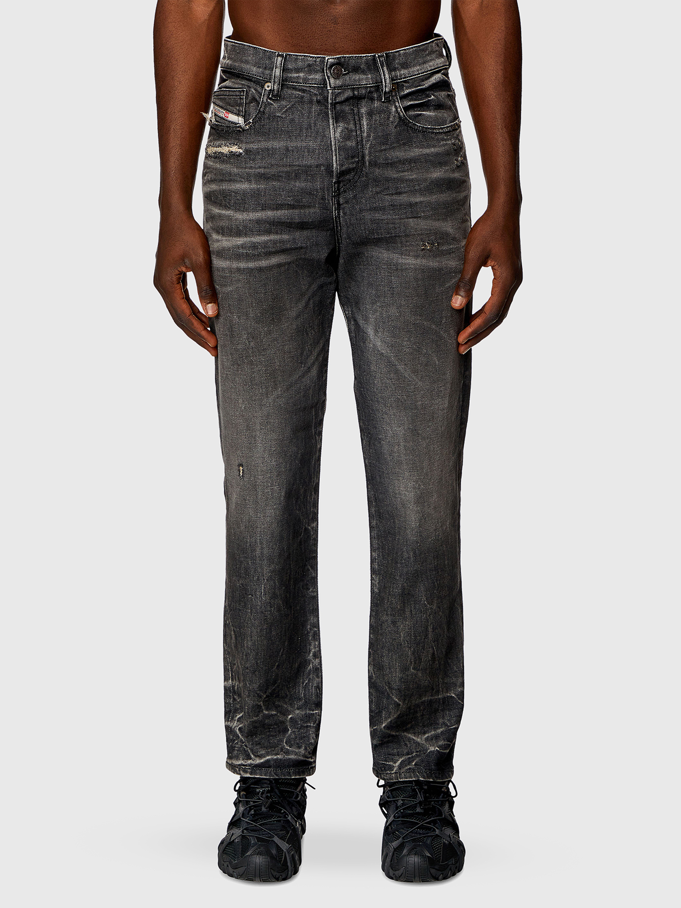 DIESEL JoggJeans Men's D-LAB-NE Black Wash Denim Sweat Jean