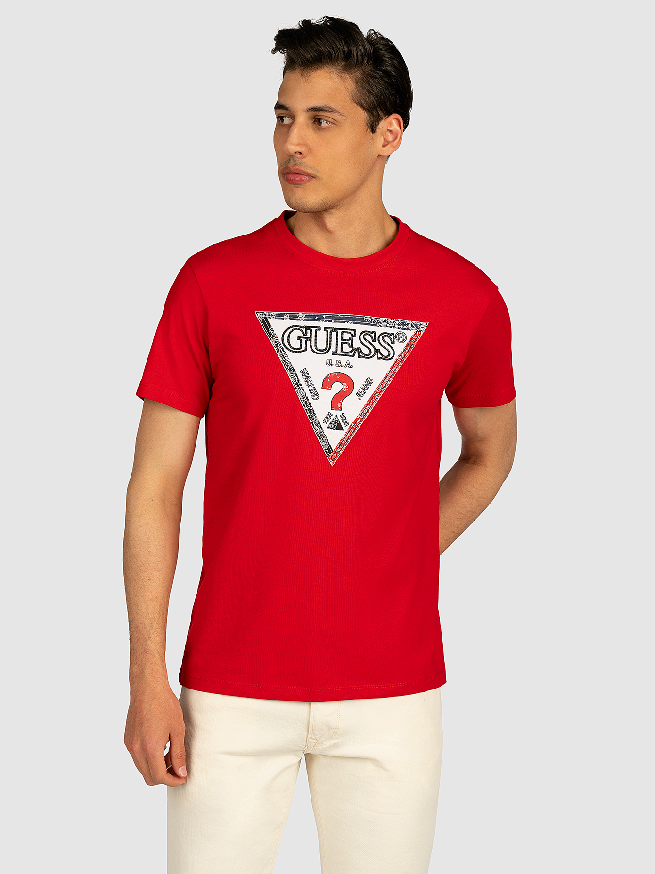 TRIESLEY black T-shirt brand GUESS 