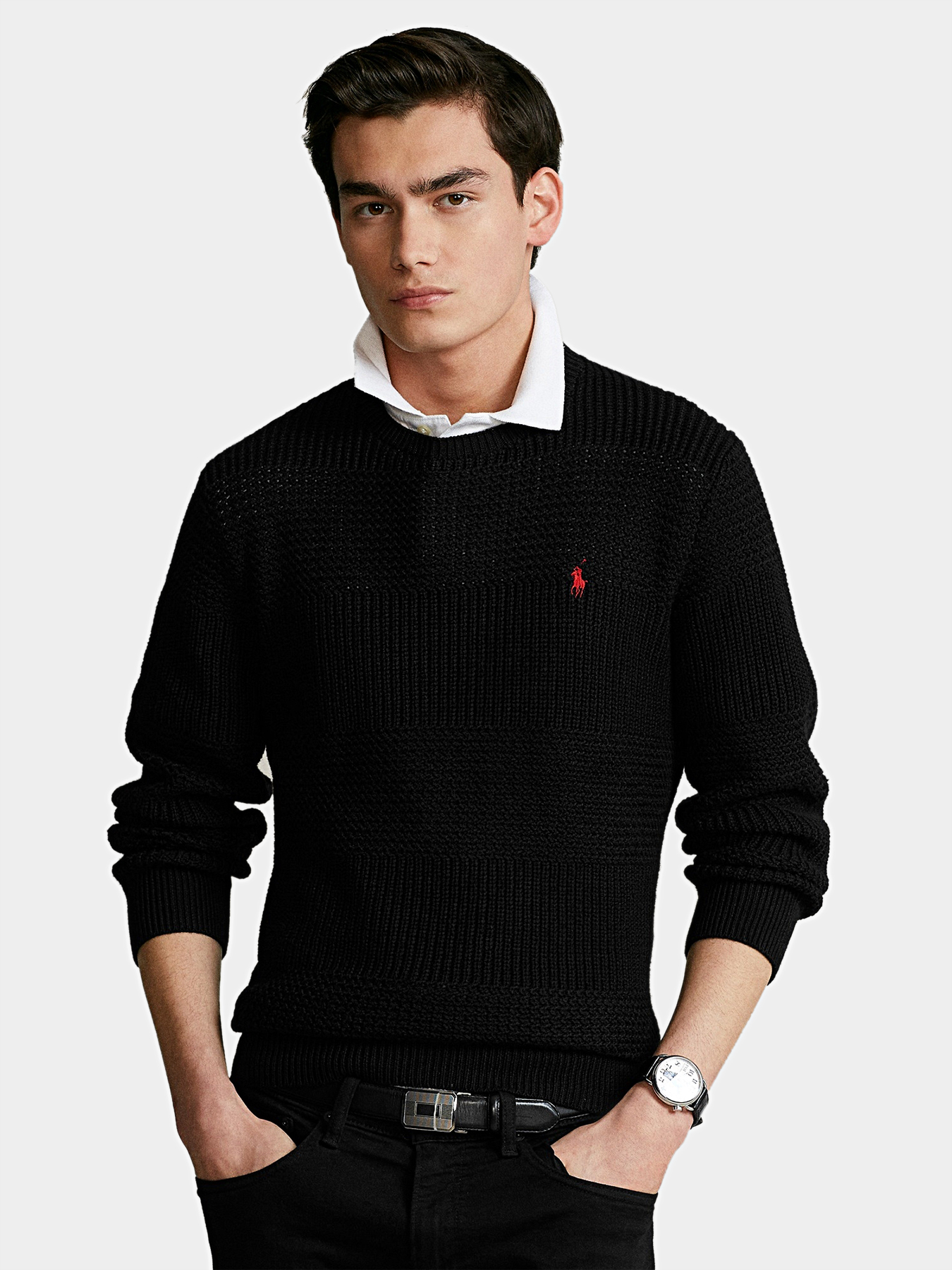 Black cotton sweater brand POLO RALPH 