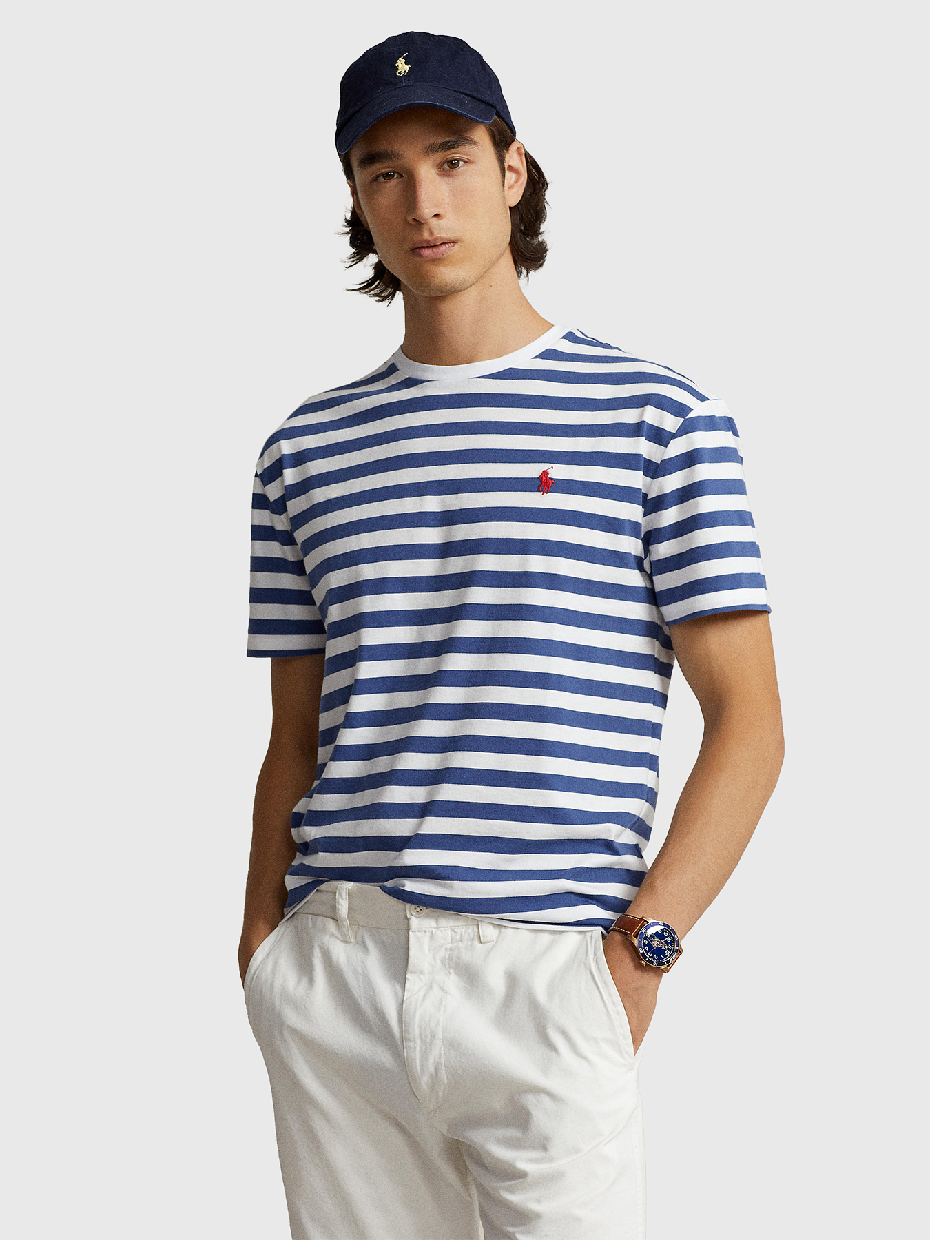 Striped cotton T-shirt brand POLO RALPH LAUREN — Globalbrandsstore 
