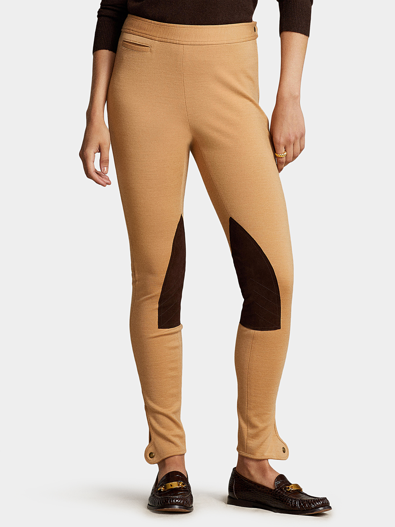 Beige leggings with patches brand POLO RALPH LAUREN