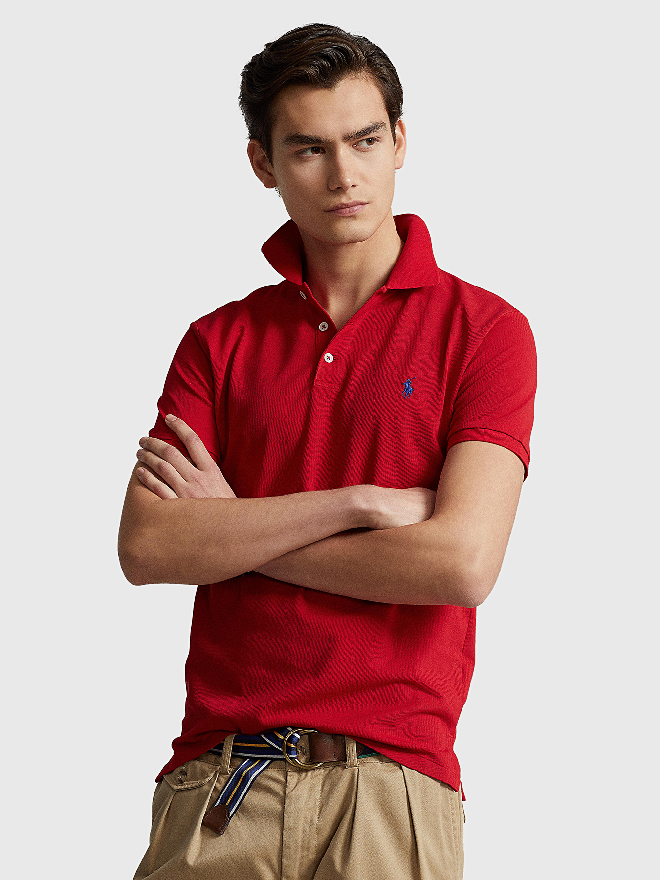 Red Polo-shirt brand POLO RALPH LAUREN —