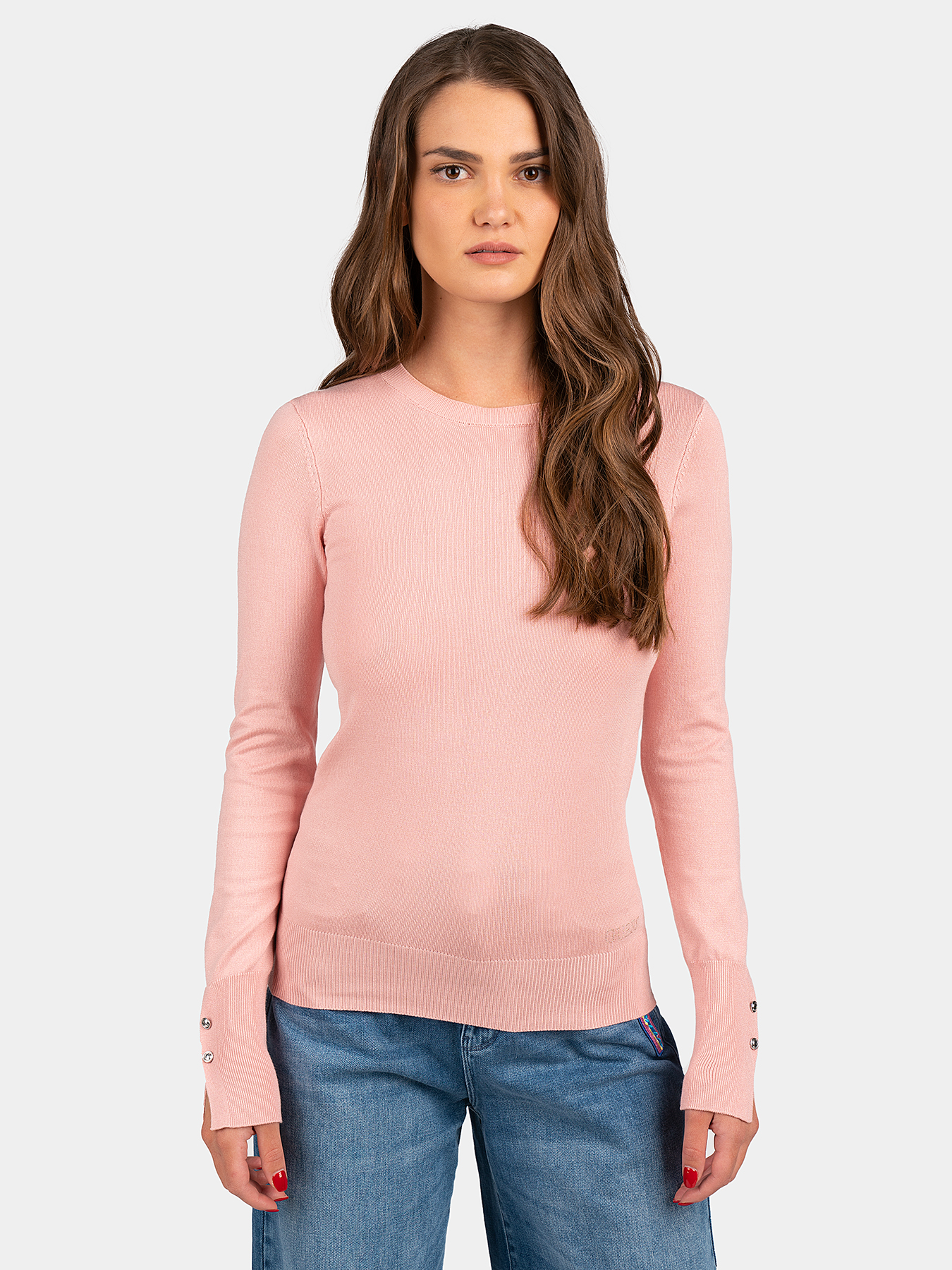 ELINOR viscose blend sweater brand GUESS — Globalbrandsstore.com/en