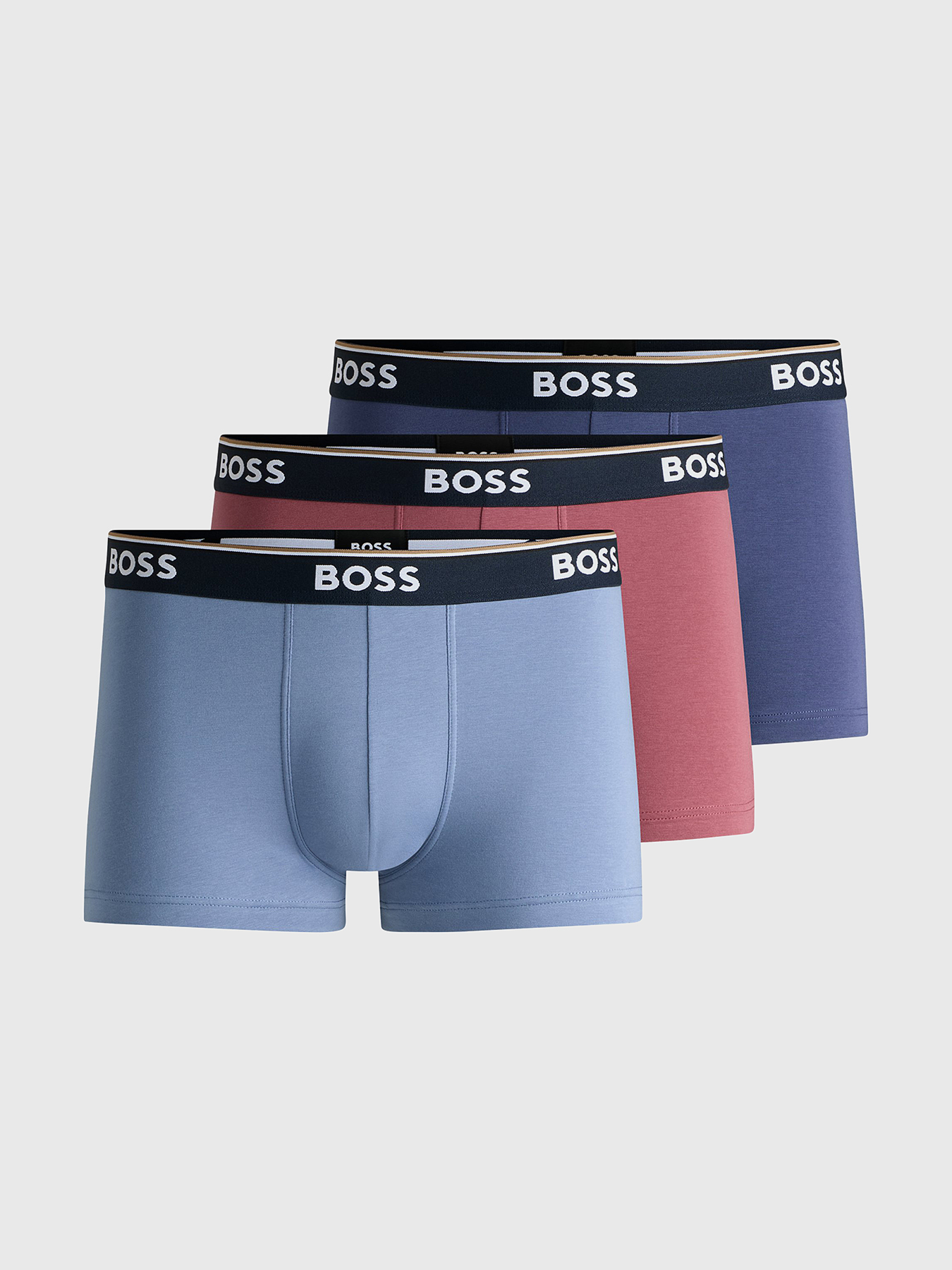 Set of 3 pairs of boxers in black brand BOSS — Globalbrandsstore.com/en