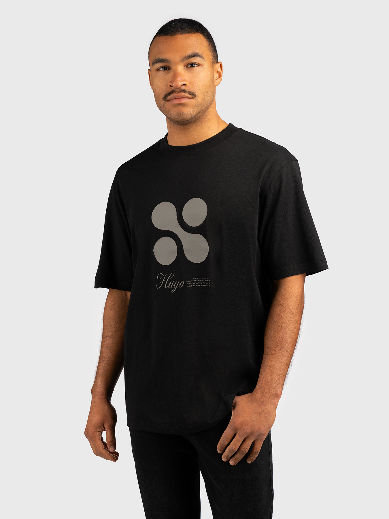 DOOLING T-shirt with logo accent brand HUGO