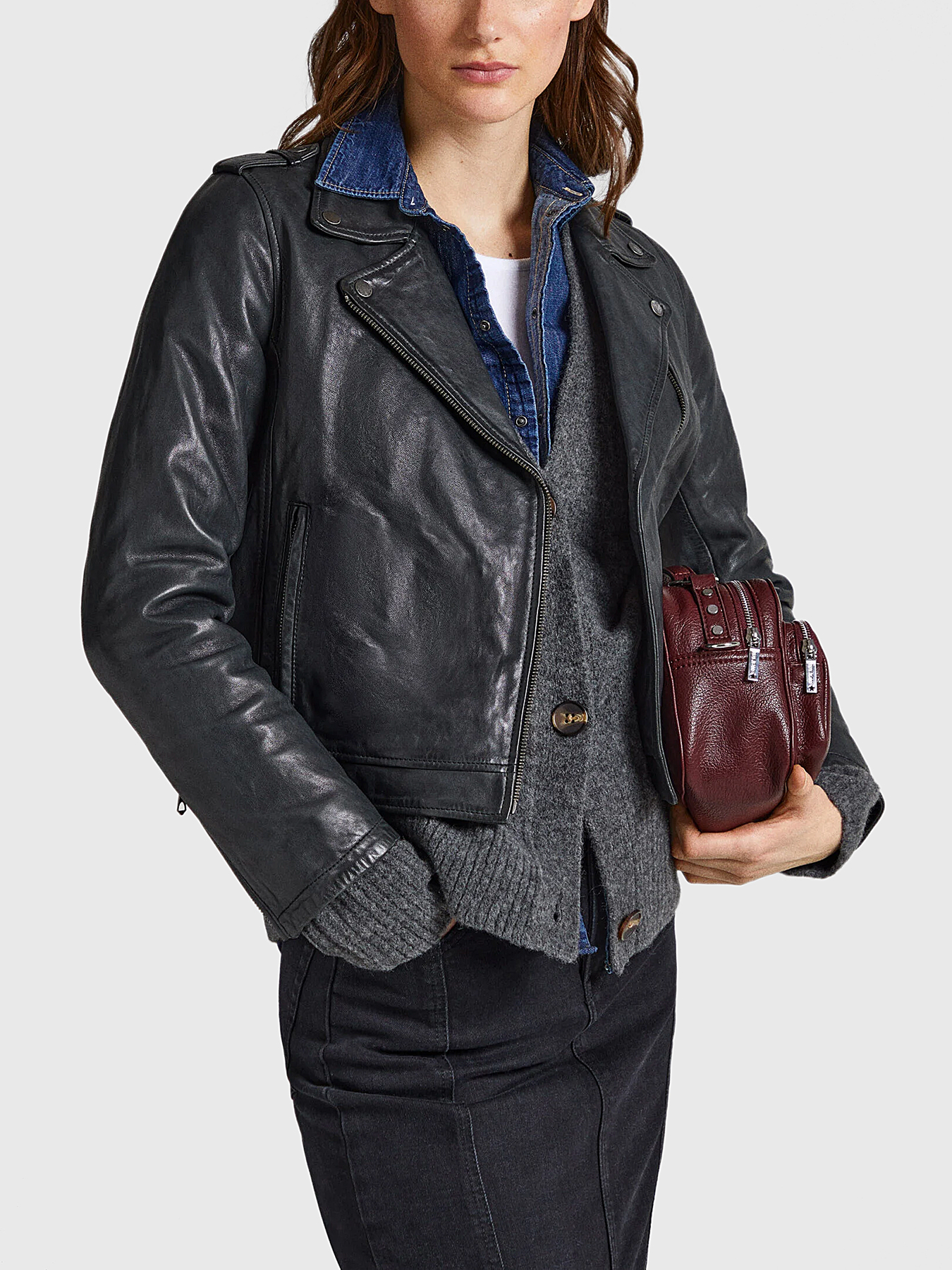 ジャケット・アウター PEPE JEANS n-2B type down jacket y2k BALLE black jacket with quilted effect brand Pepe Jeans