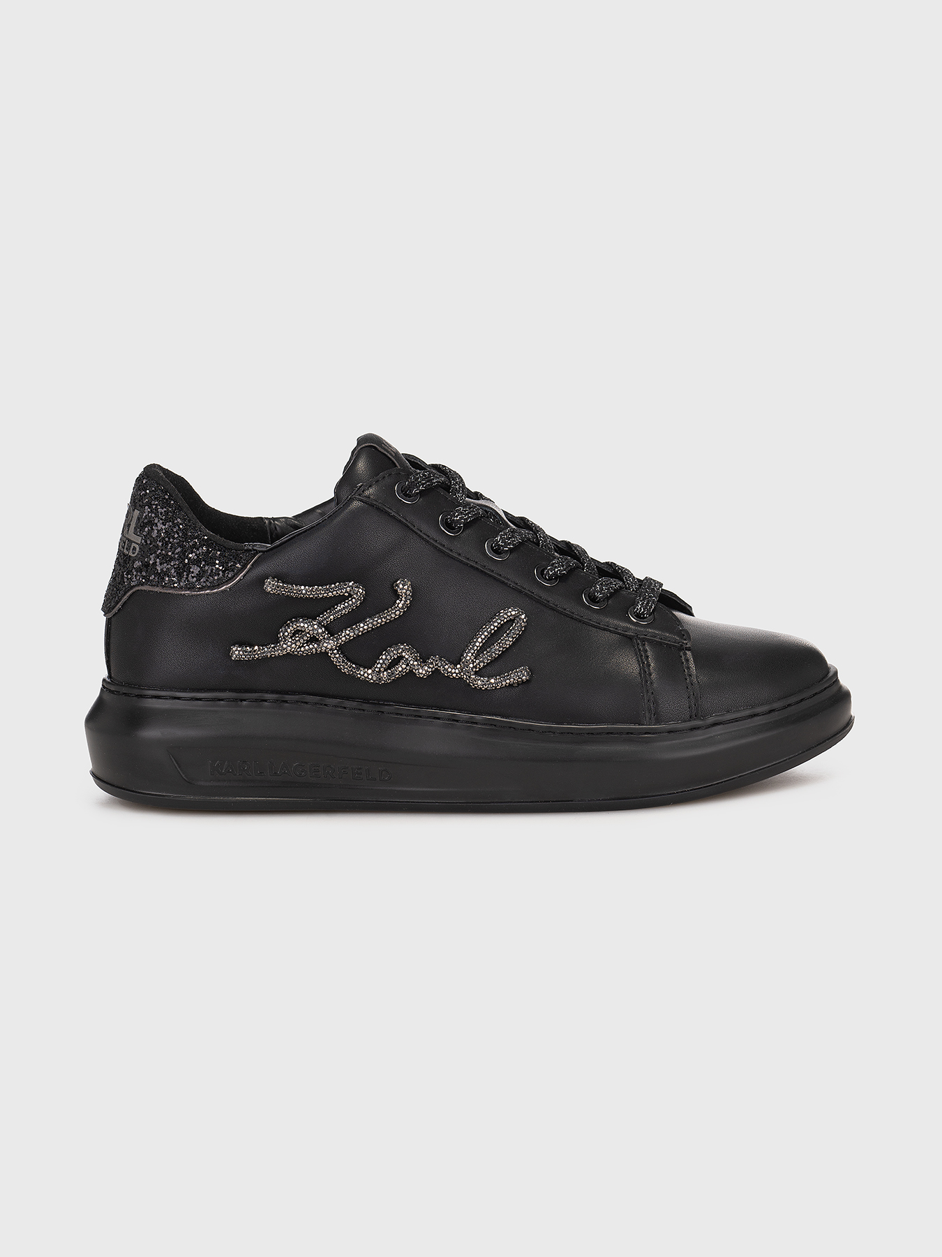 KAPRI leather sneakers with accent logo brand Karl Lagerfeld