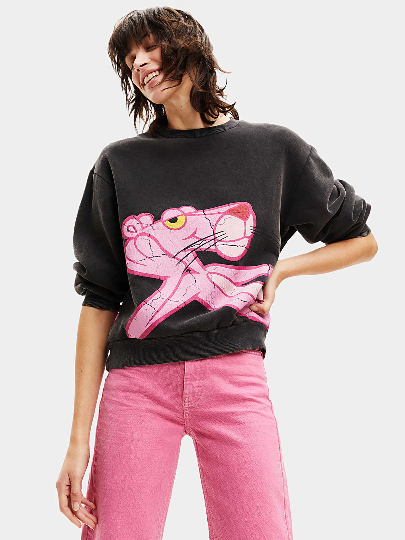 desigual pink panther dress Desigual Pink Panther Dress 22WWVK39 AW22 New Season : Amazon.co.uk: Fashion