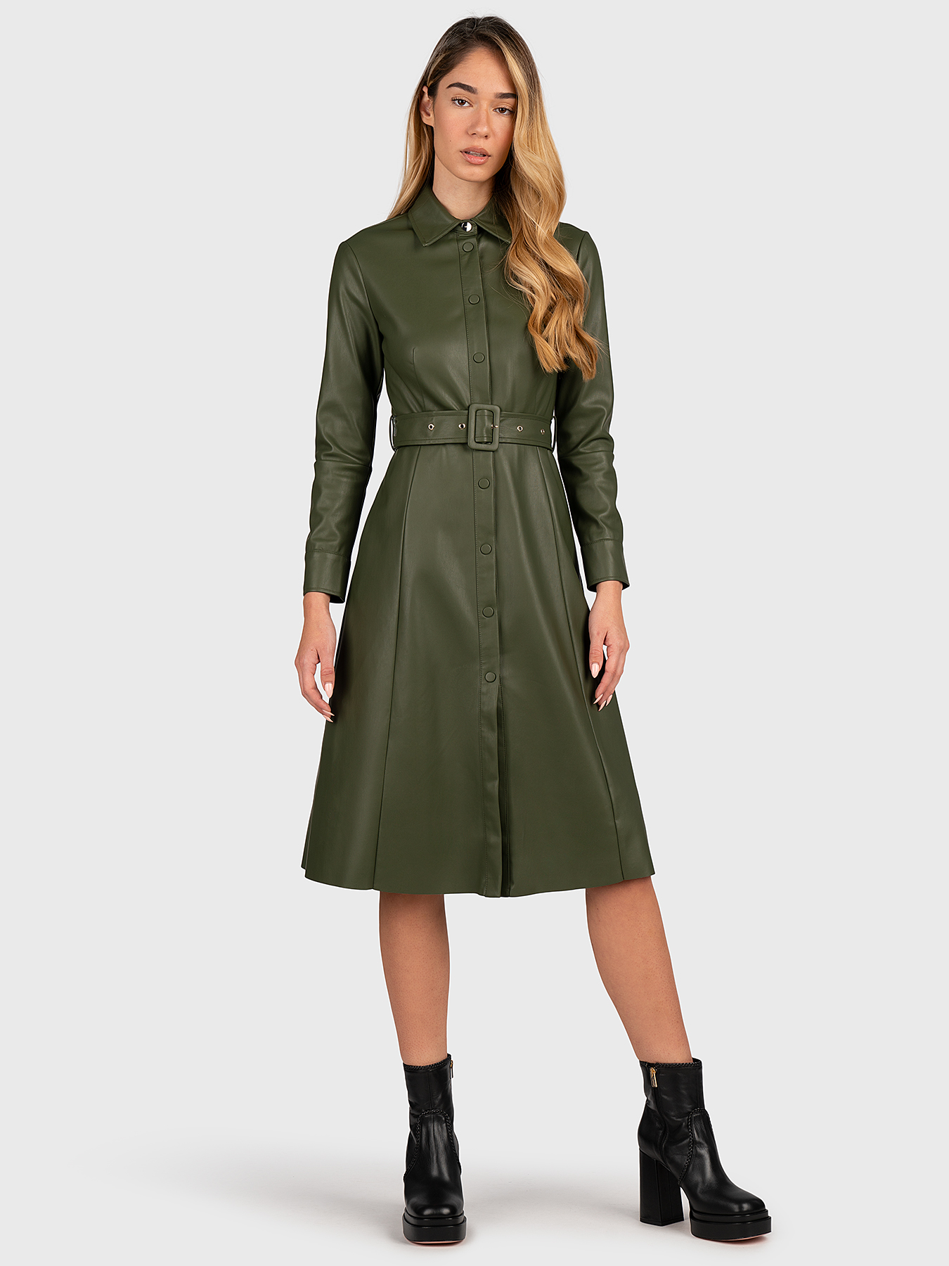chinese dress ladies Liu Jo Women's Vegan Leather Dress, Short Chemisier Model in Coated Fabric,  Black, Black, 10 : Amazon.co.uk: Fashion