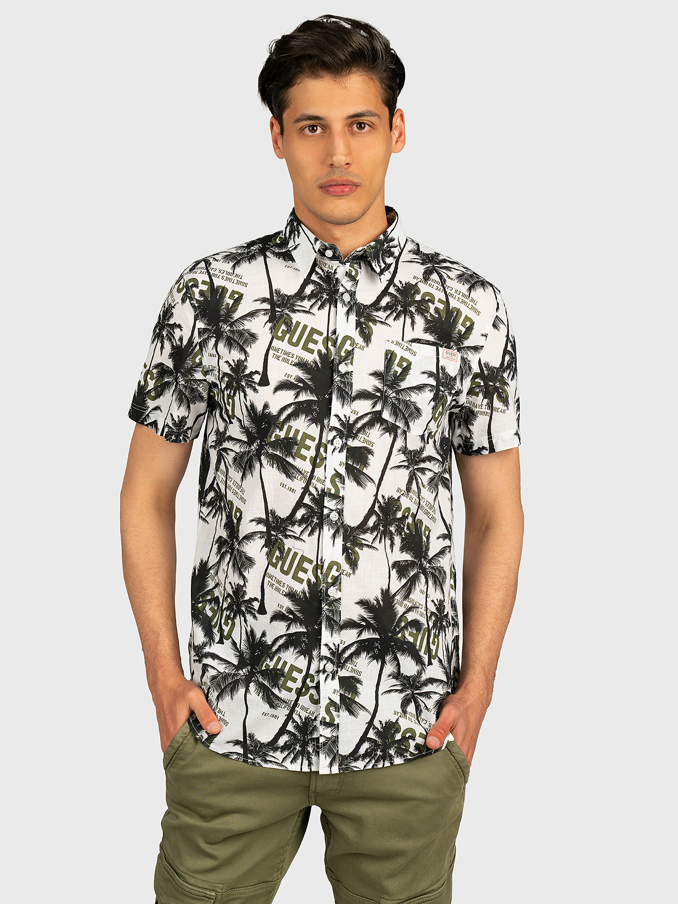COLLINS Cotton shirt with print brand 