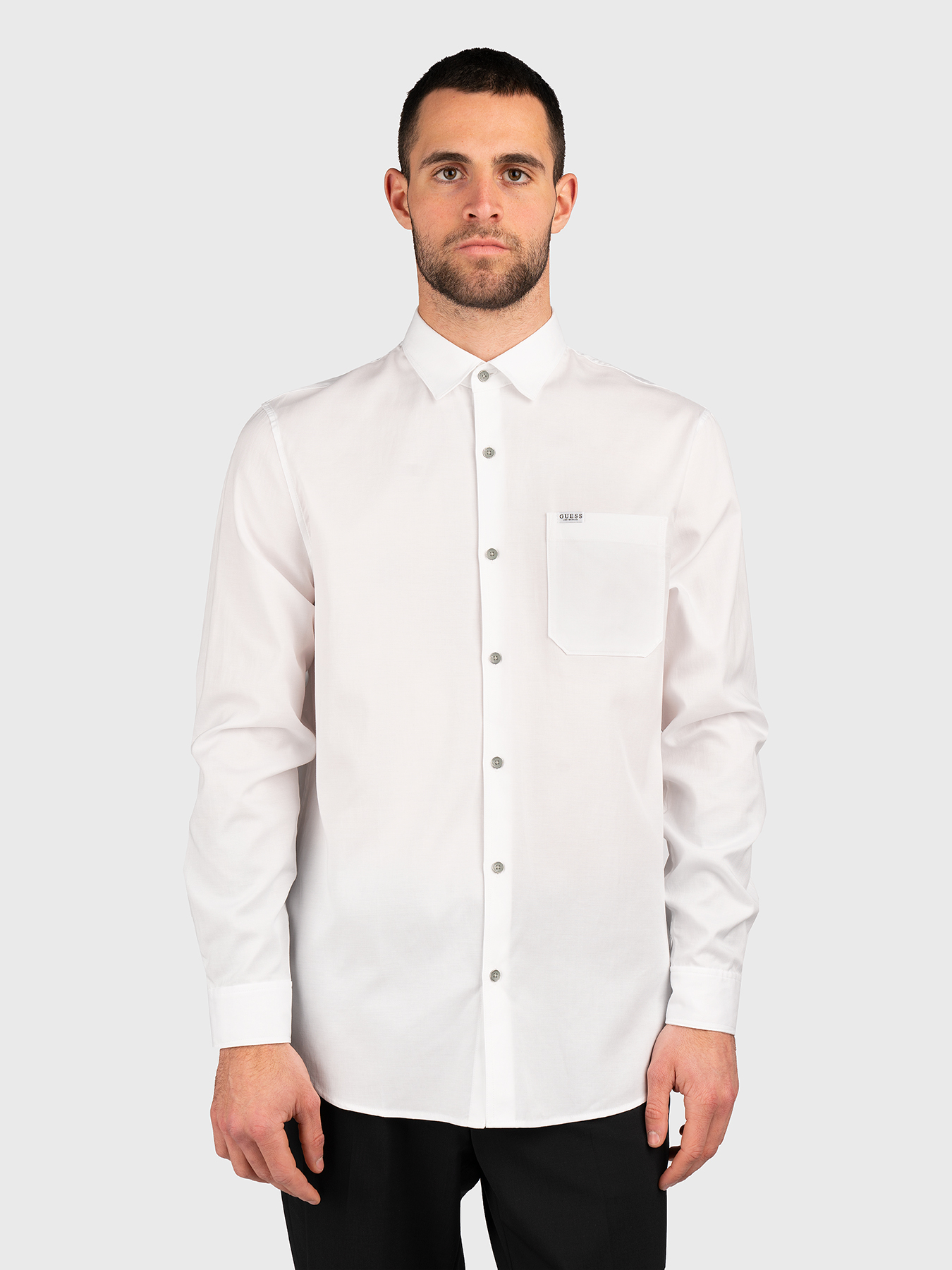 COLLIN white shirt brand GUESS — Globalbrandsstore.com/en