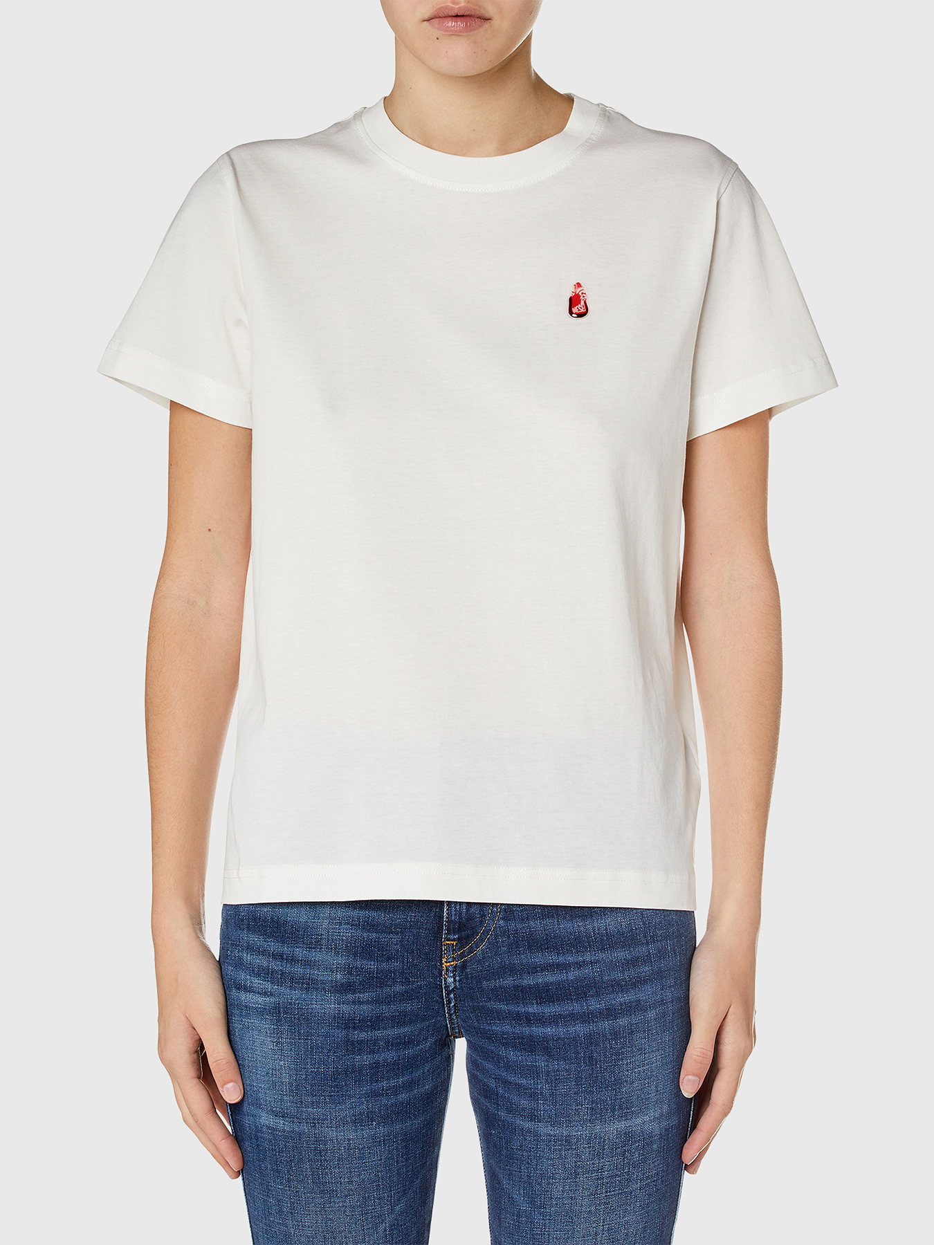 Men's graphic T-shirt with airbrush print | White | Diesel