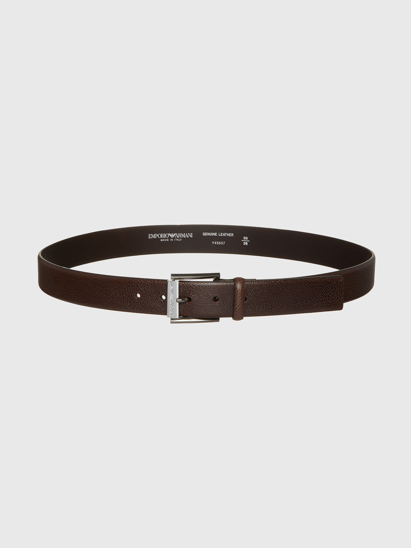 Leather belt with logo detail brand EMPORIO ARMANI