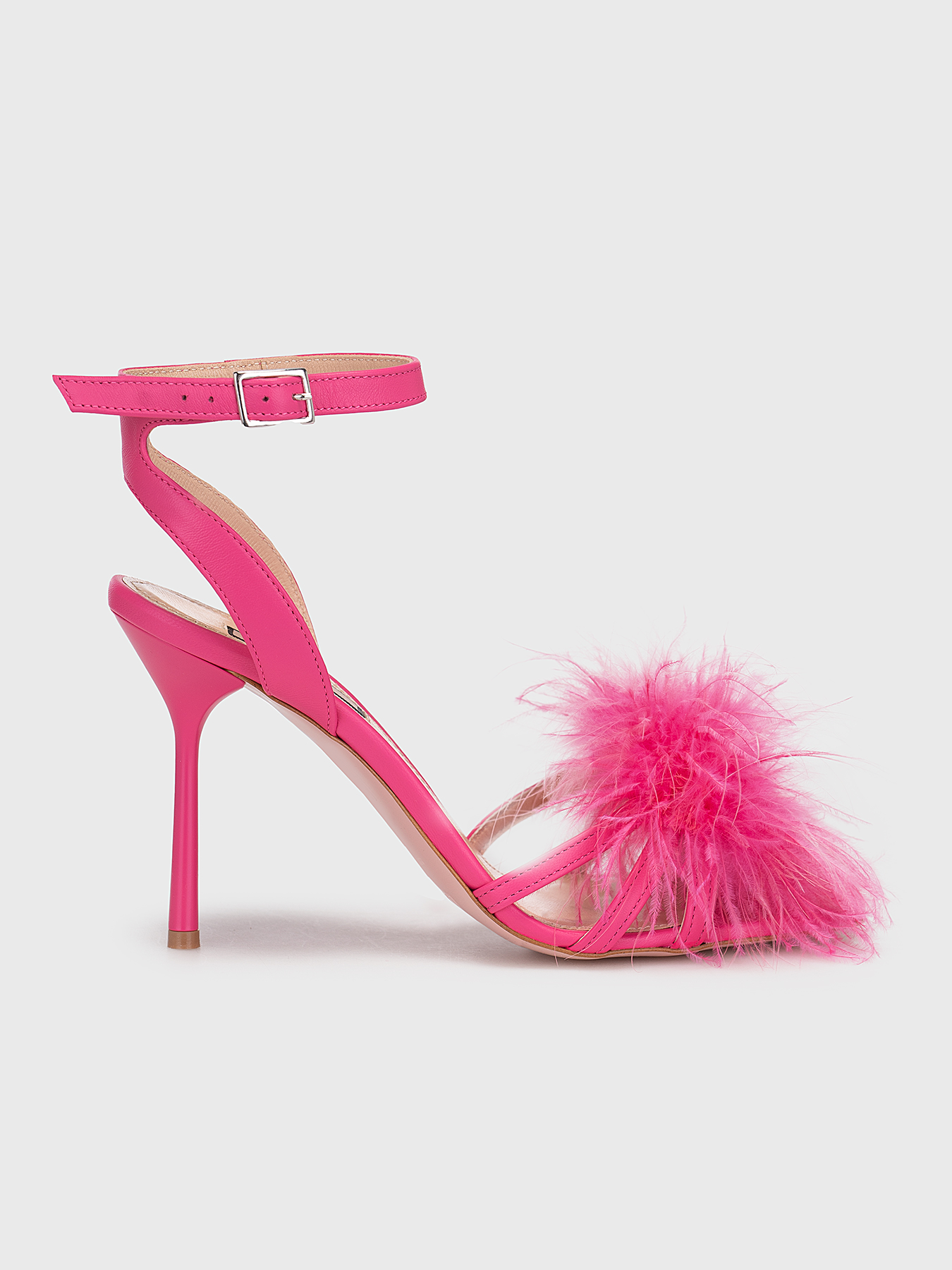 サンダル・ミュール Bettina Vermillon Pink Velvet Sandal Bettina Vermillon Pink Velvet Sandal | ShopSimon