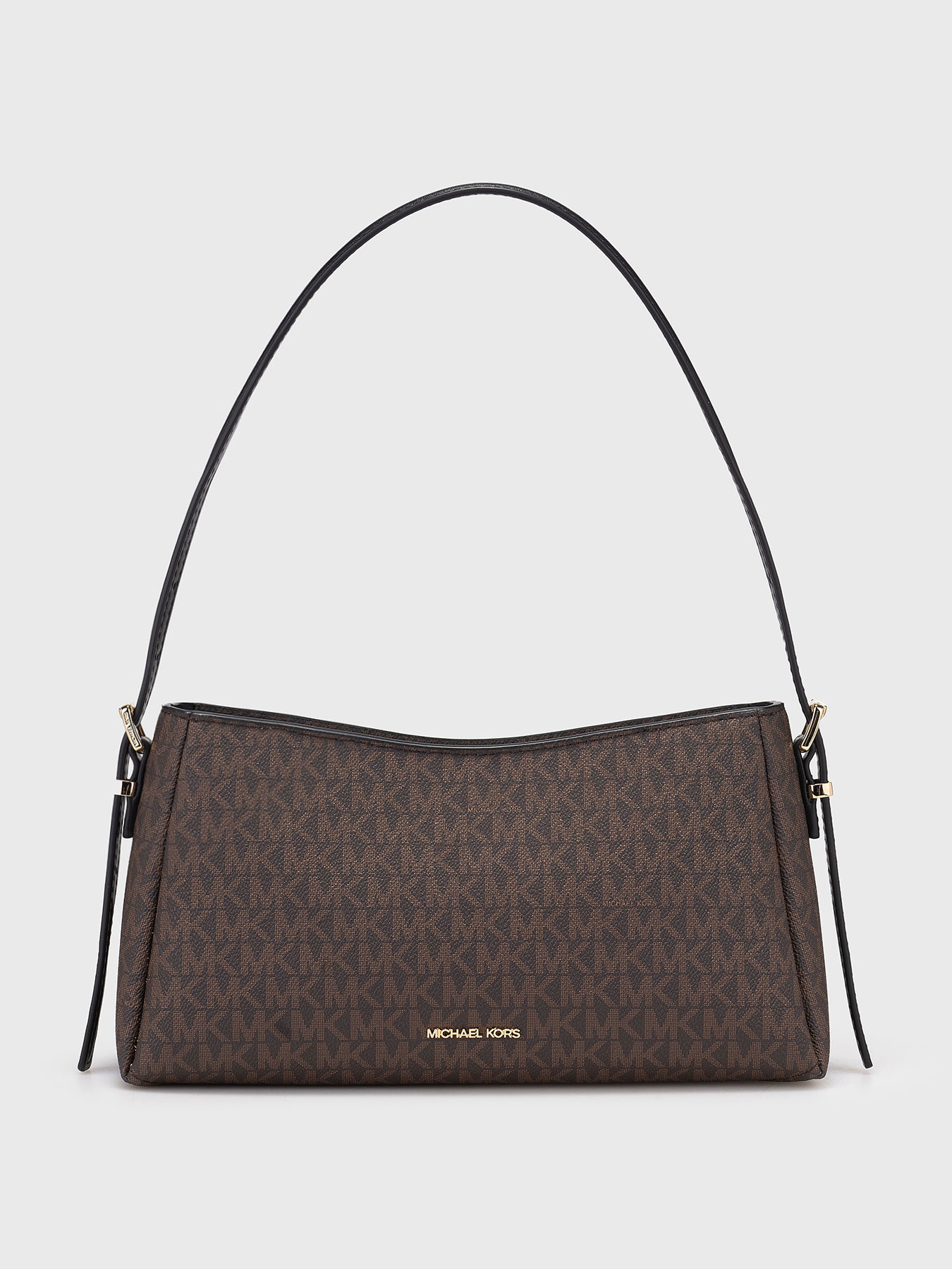 Bag with logo print and gold details brand MICHAEL KORS