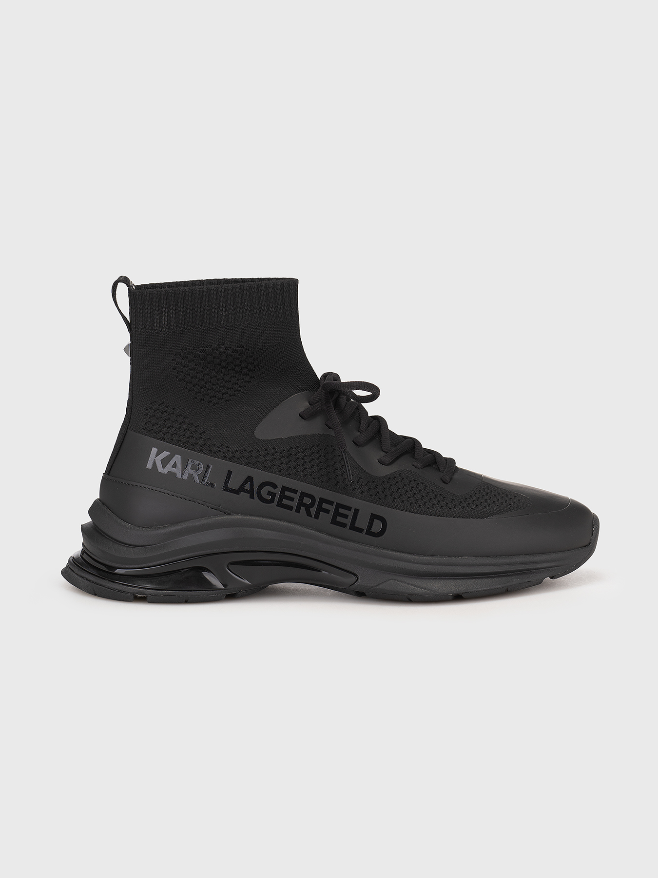 Black sneakers with logo detail brand Karl Lagerfeld