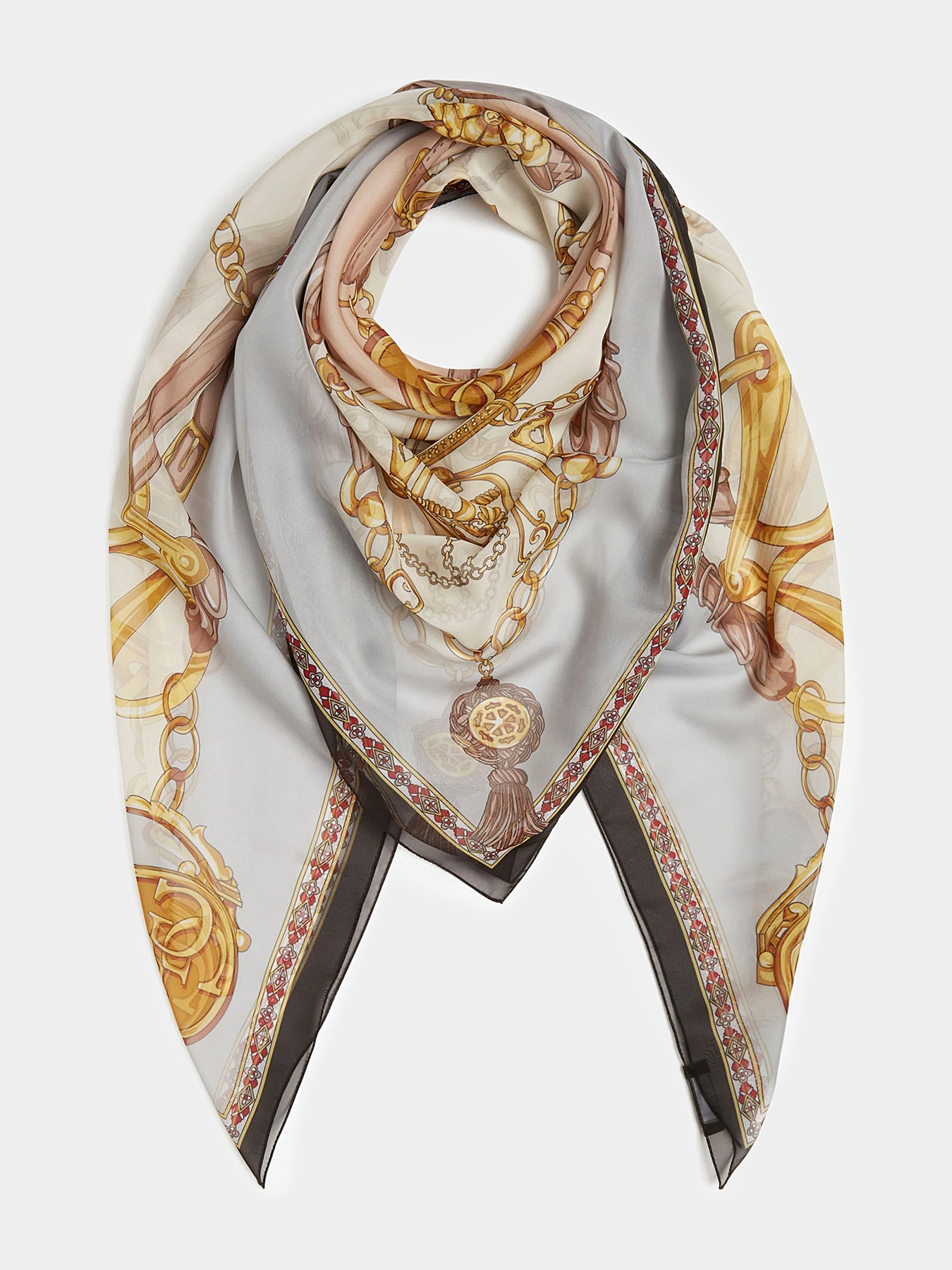 Square scarf with print brand GUESS — Globalbrandsstore.com/en